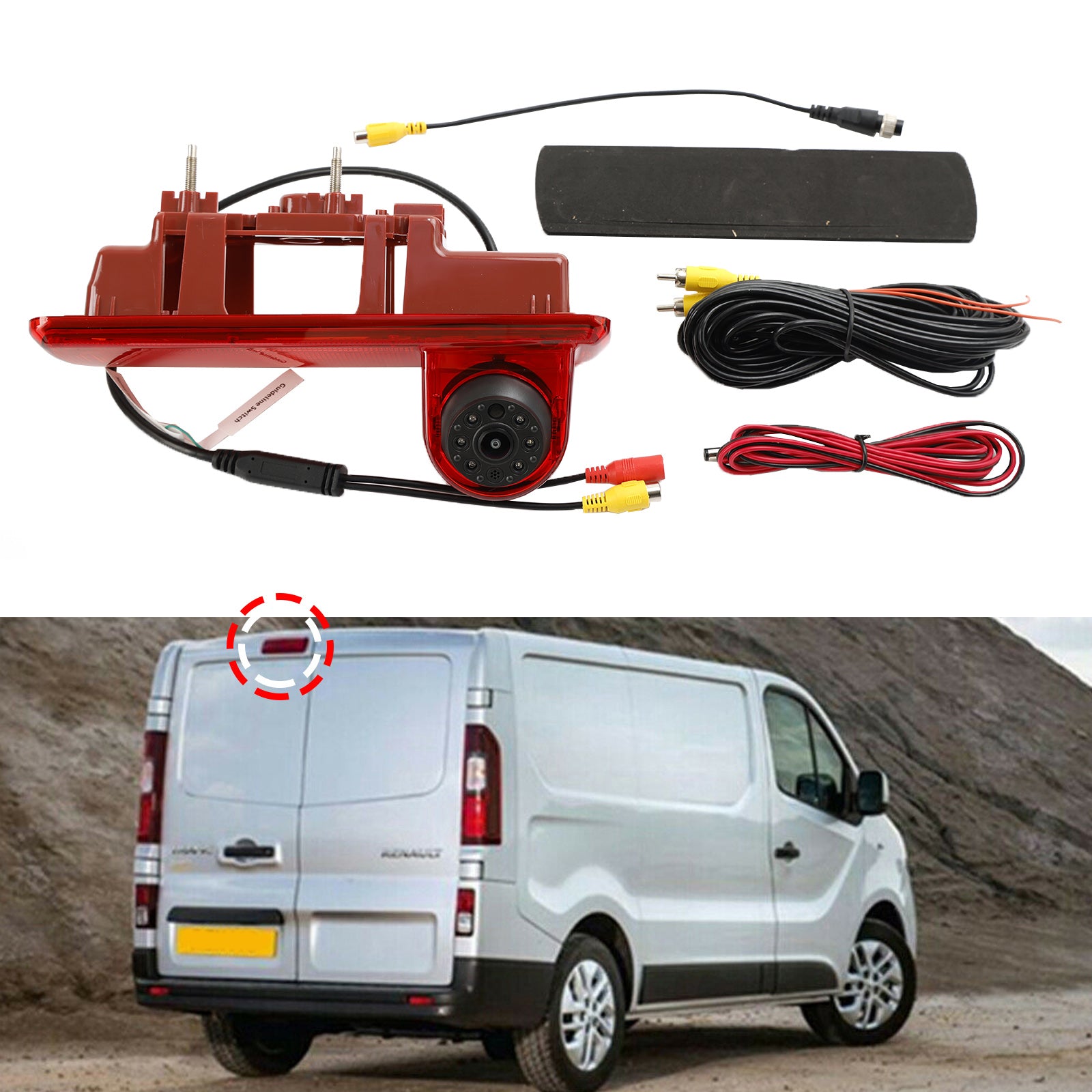 Rear View Reversing Camera Night Vision For Vauxhall Renault Vivaro Opel Trafic