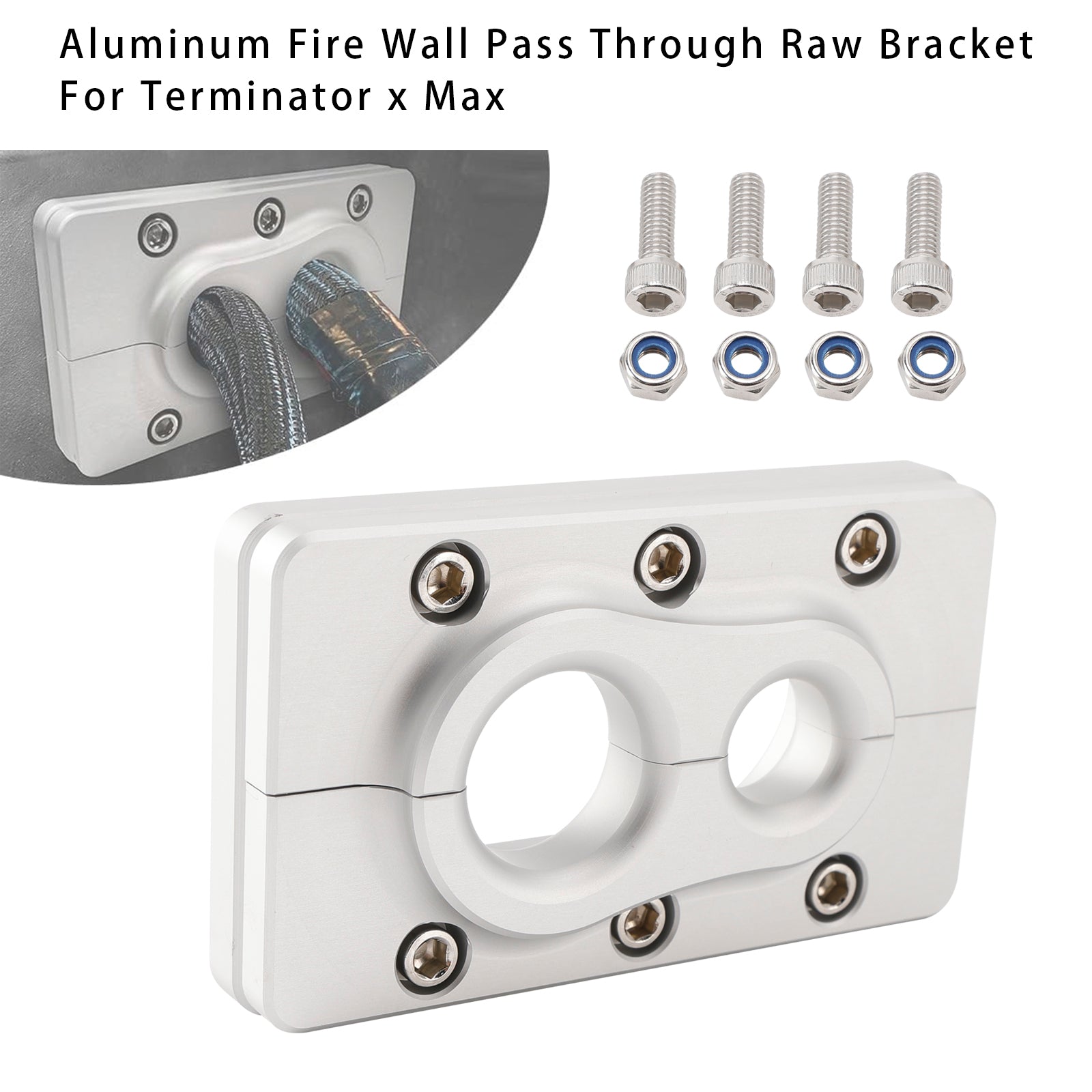 Terminator x Max Aluminum Fire Wall Pass Through Raw Bracket