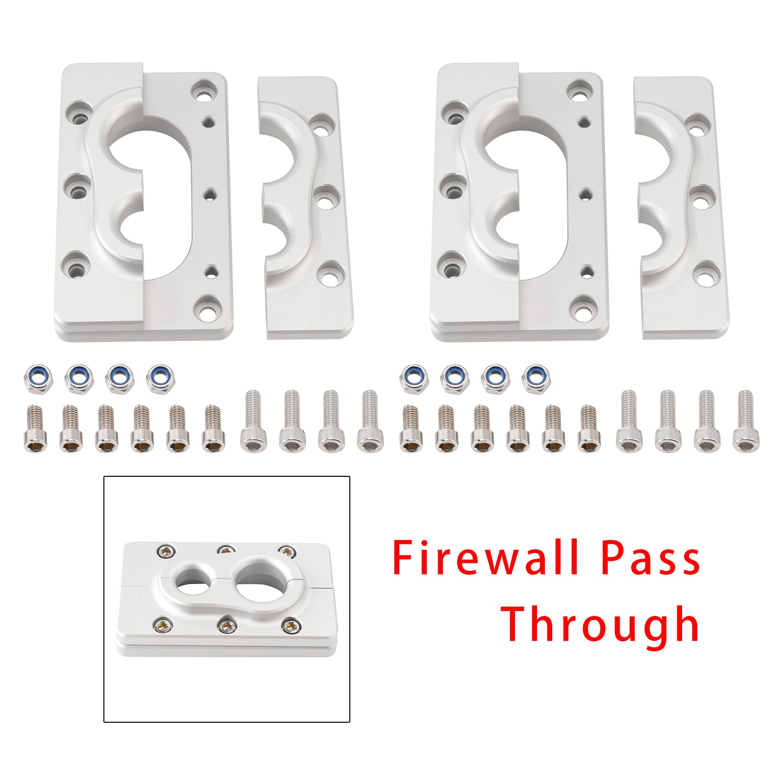 2Pack Aluminum Fire Wall Pass Through Raw Bracket For Terminator x Max
