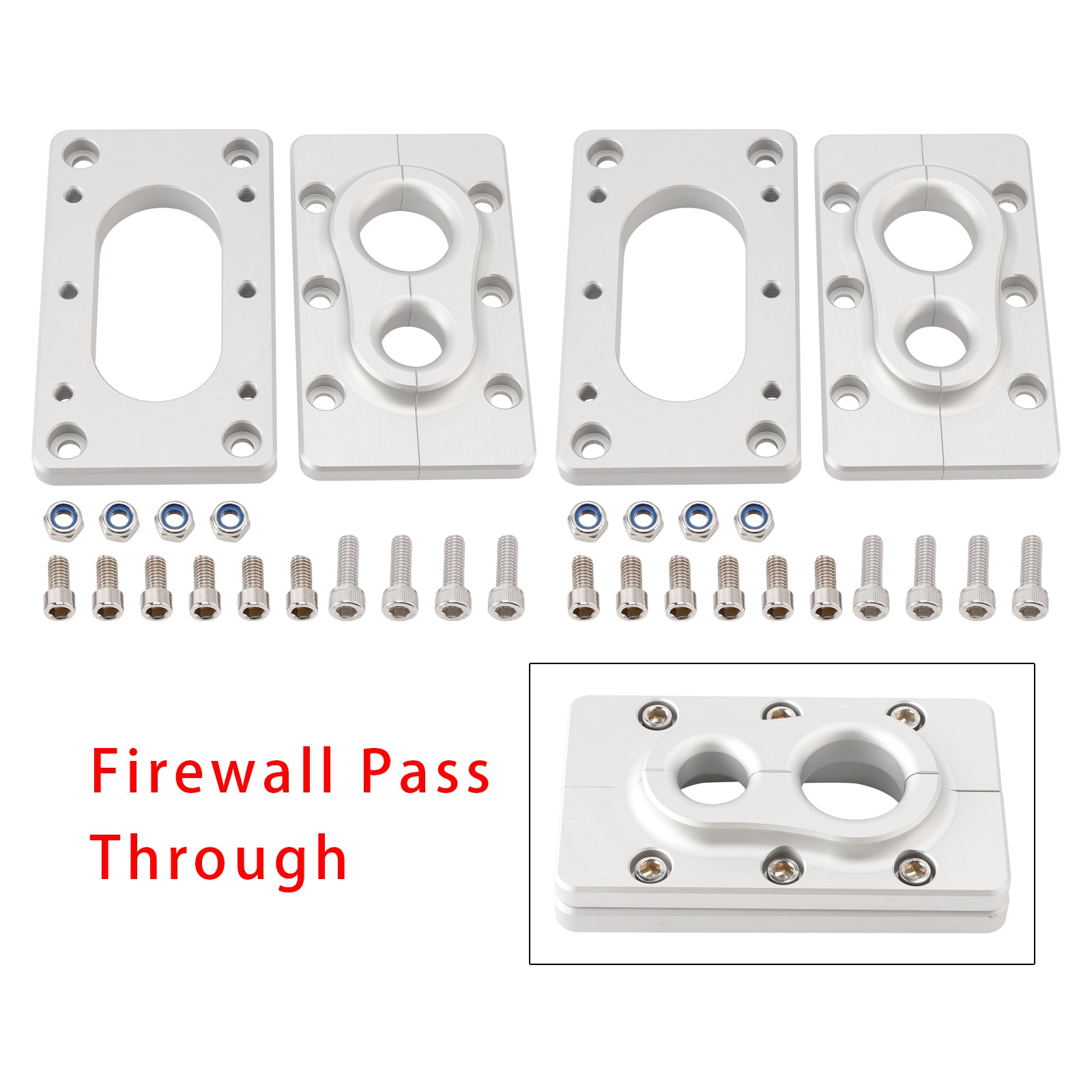2Pack Aluminum Fire Wall Pass Through Raw Bracket For Terminator x Max