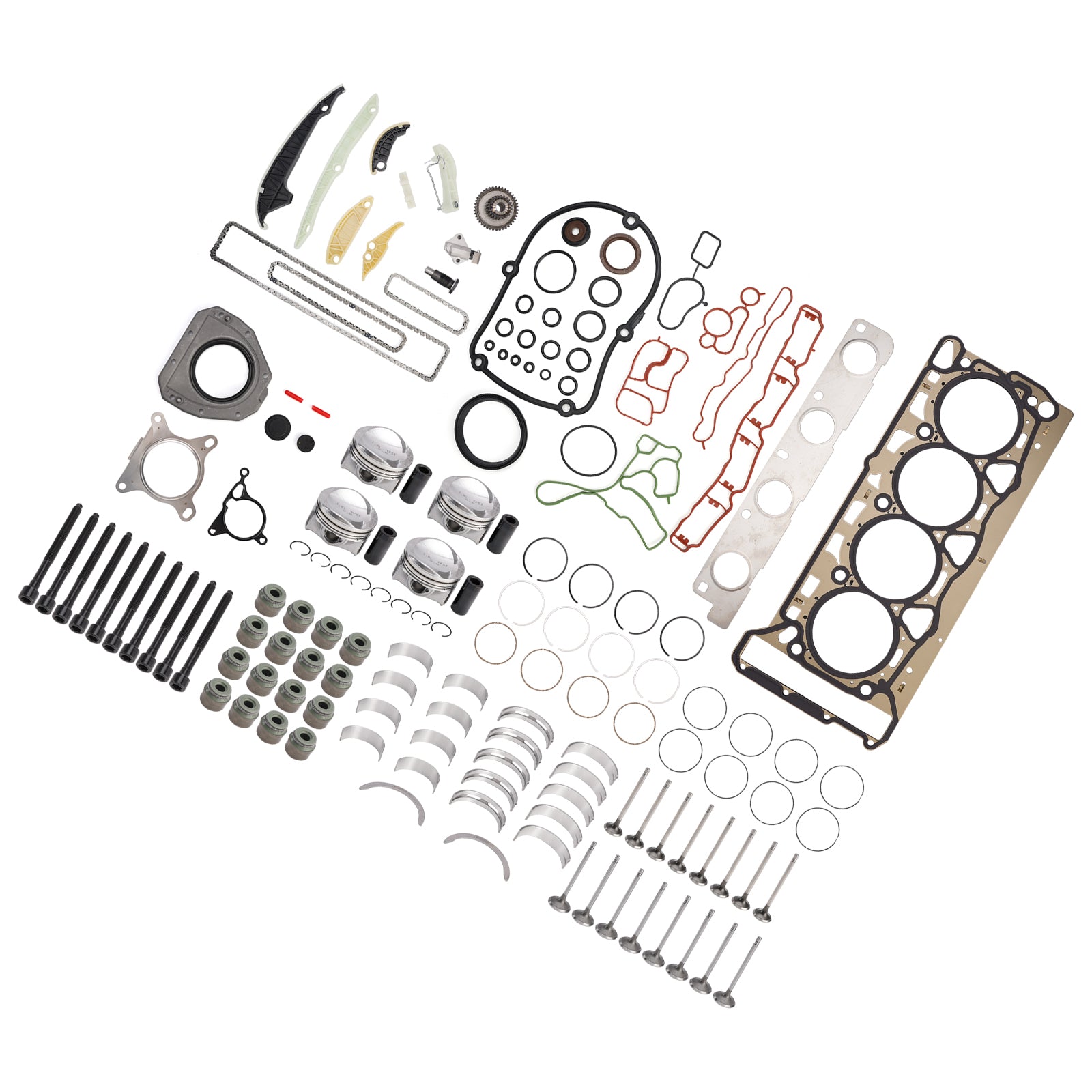 Engine Pistons Overhaul Rebuild Kit for VW for Audi Skoda 1.8 TSI BZB CDA CDH