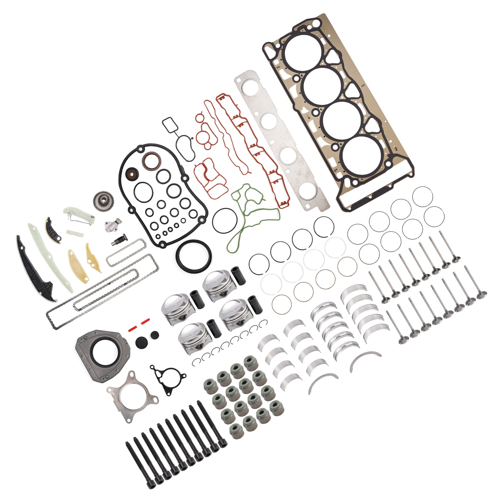 Engine Pistons Overhaul Rebuild Kit for VW for Audi Skoda 1.8 TSI BZB CDA CDH