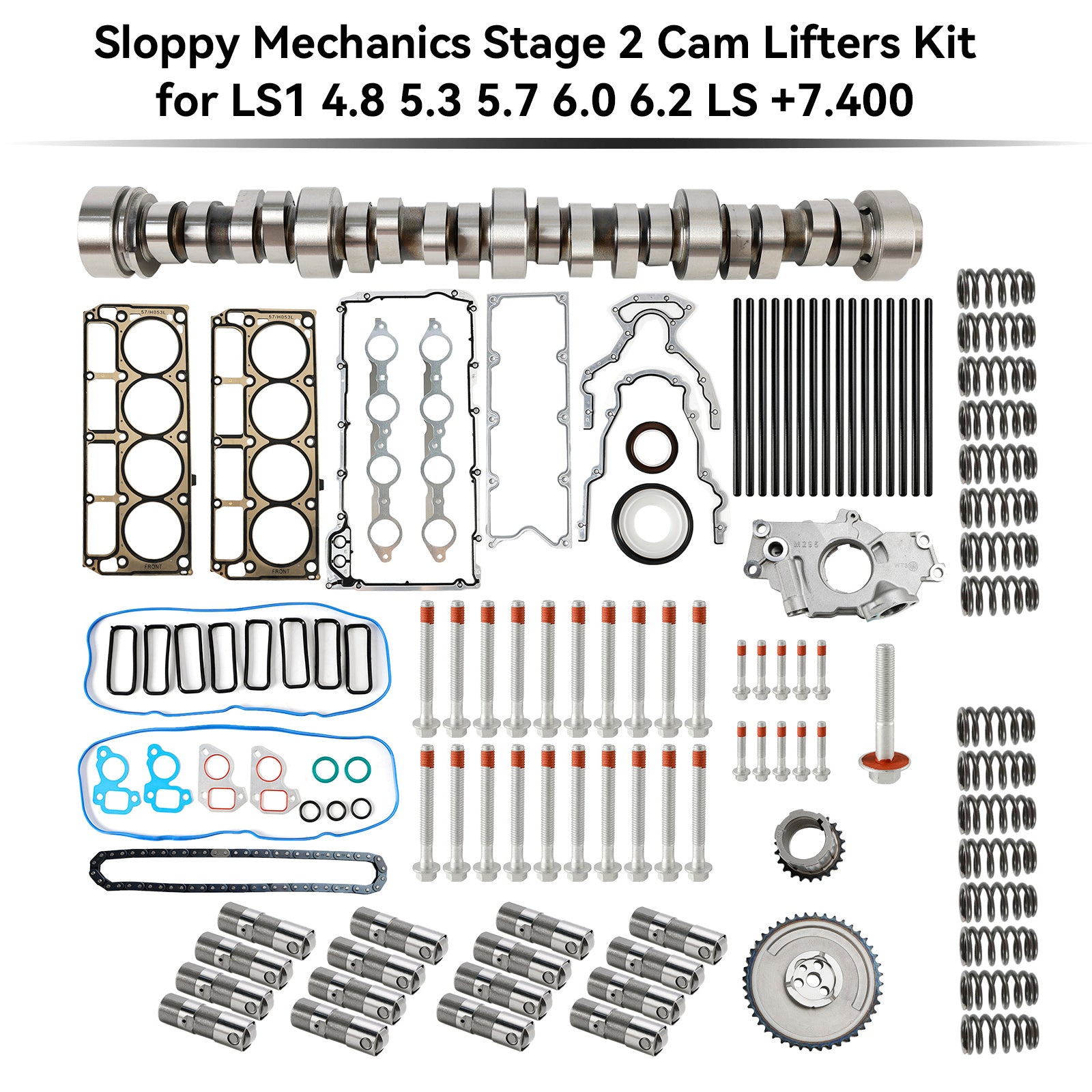 2001-2005 5.7L LS6 V-8 Sloppy Mechanics Stage 2 Kit de elevadores de levas