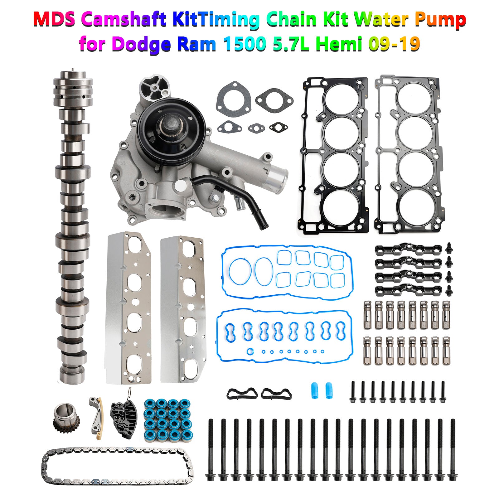 2009 Dodge Durango 5.7L Engine MDS Camshaft KitTiming Chain Kit Water Pump 53021726AE 68060714AA