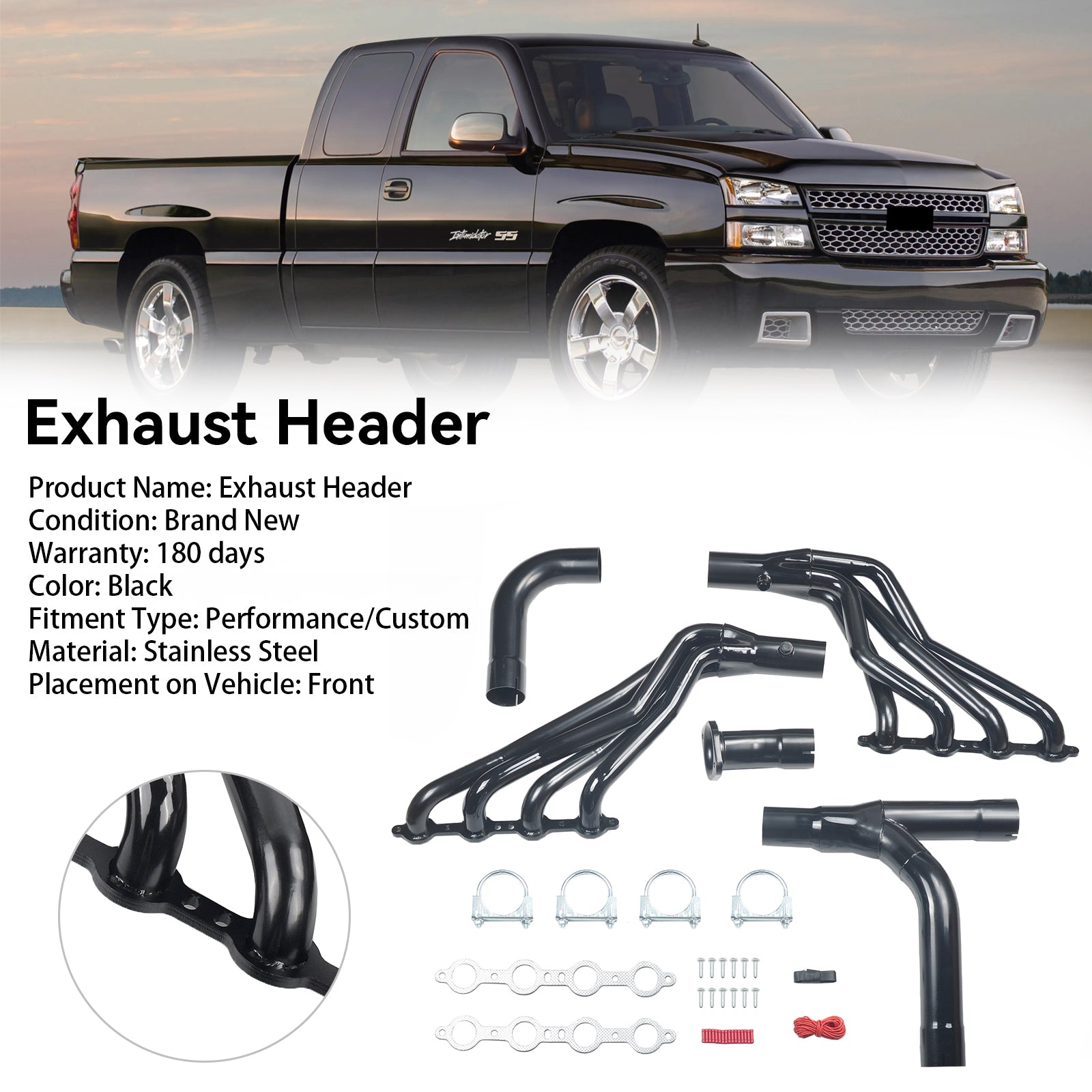 1999-2006 Chevrolet/GMC GMT800 Silverado/Sierra 1500 Collecteur d'échappement