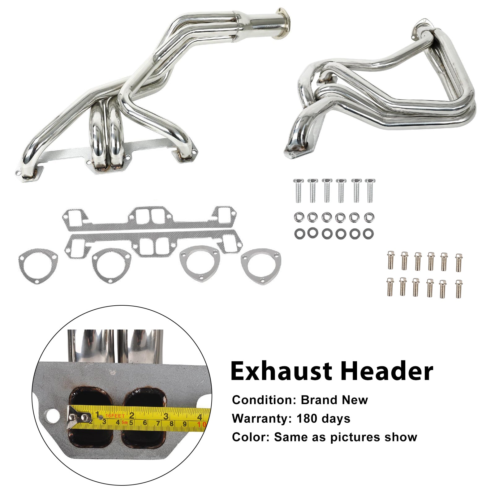 Stainless Steel Exhaust Manifold Header Fit Dodge D100 D150 D200 RD200