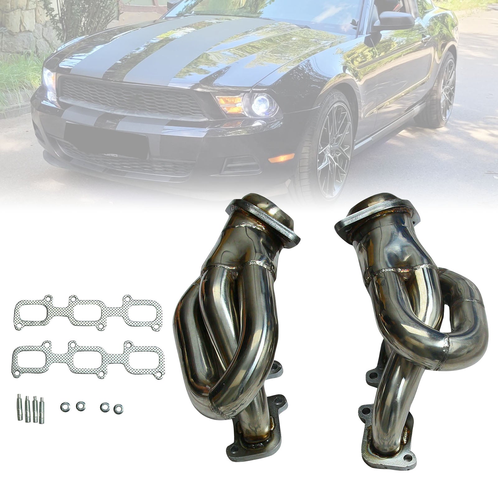 Hlavička výfukového potrubia z nehrdzavejúcej ocele Ford Ford Mustang 3.7L V6 2011-2015