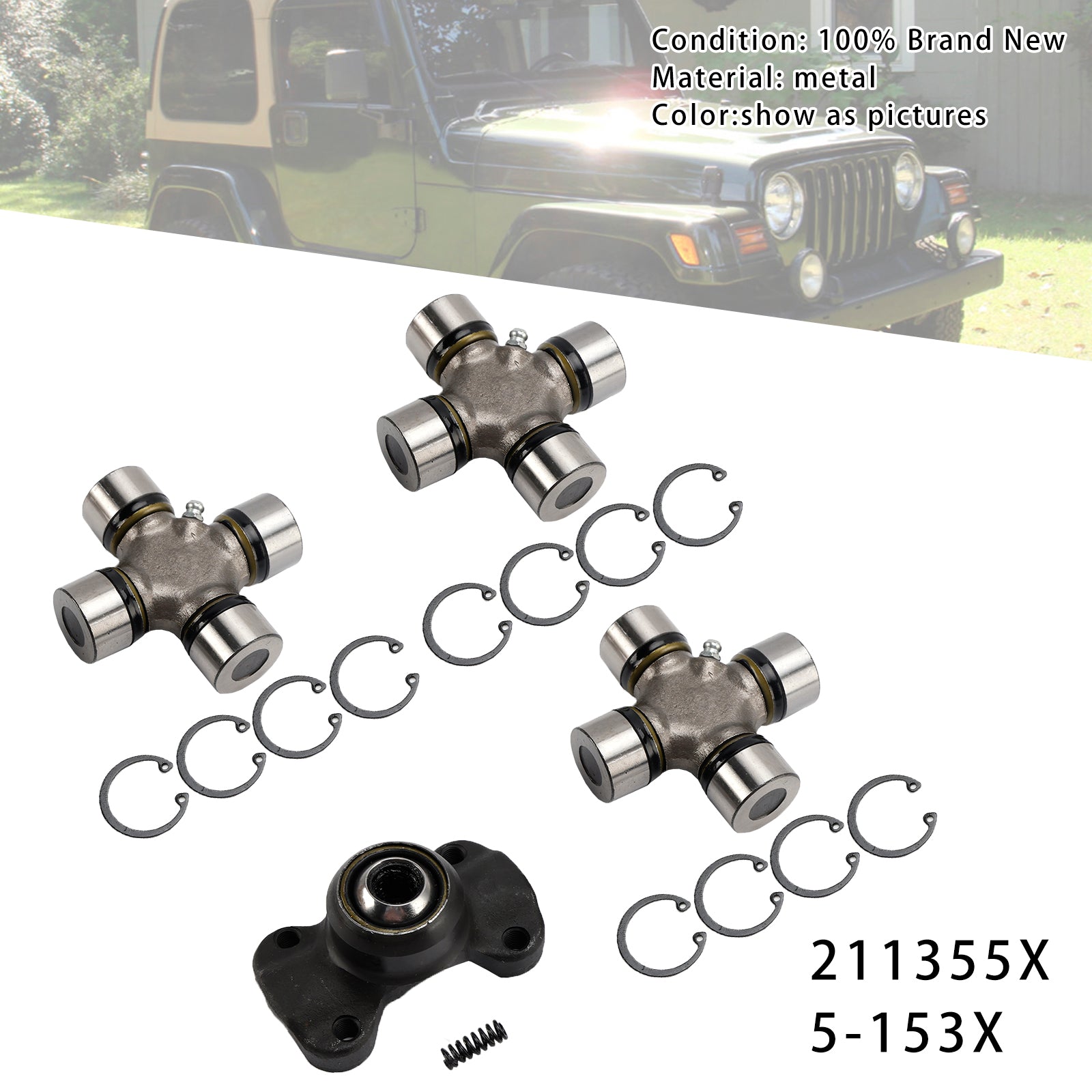 1997-2006 Jeep Wrangler TJ Double Cardan Joint 211355X + 5-153X