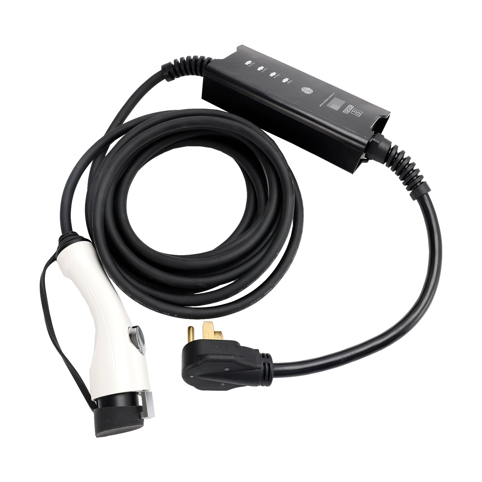 Cable de carga EV de 32A, 240V, J1772, cargador de coche eléctrico con enchufe estadounidense, 25 pies