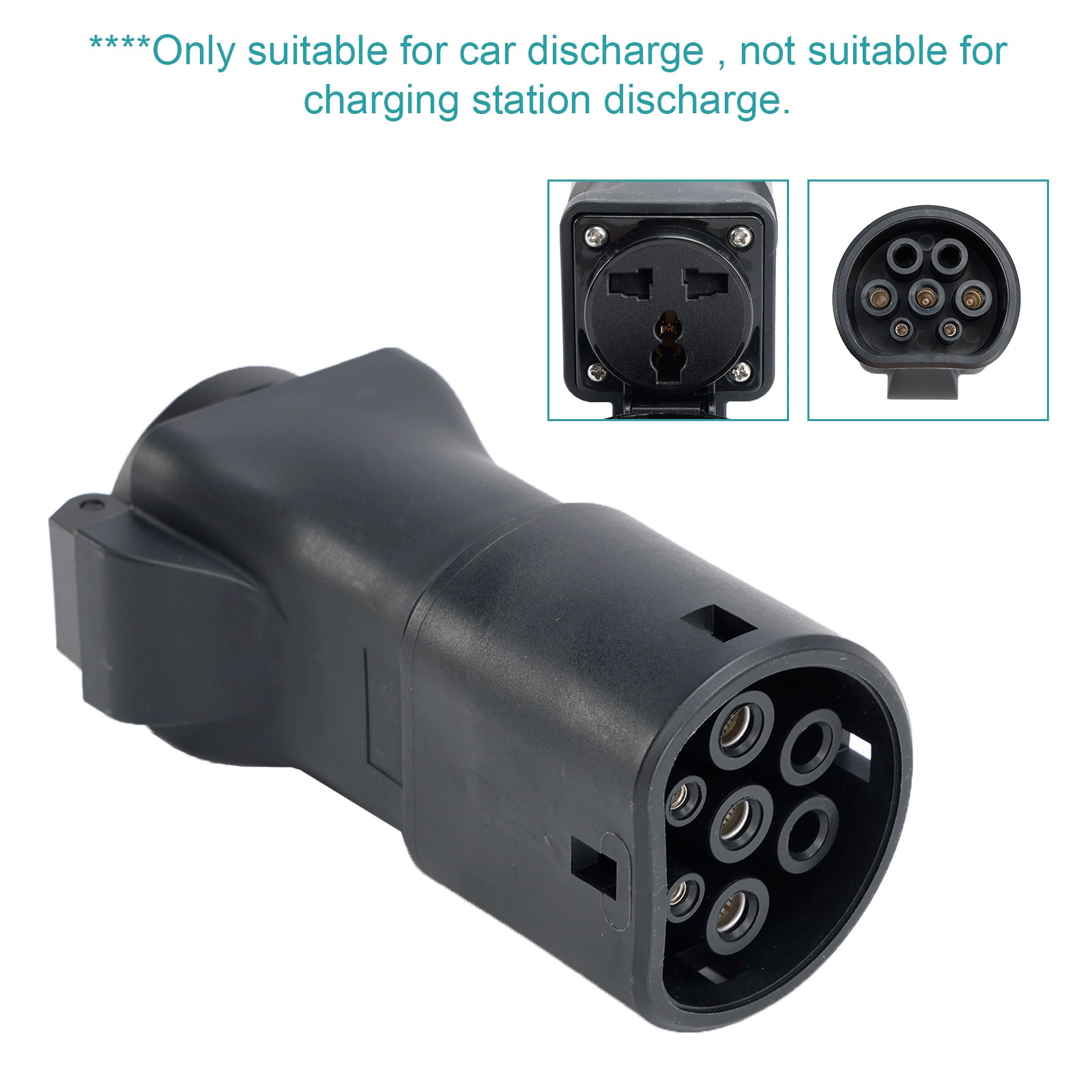 Ontlading V2L Type 2 naar Euro-stekker EV-laderadapter 16A EVSE IEC62196-stekker