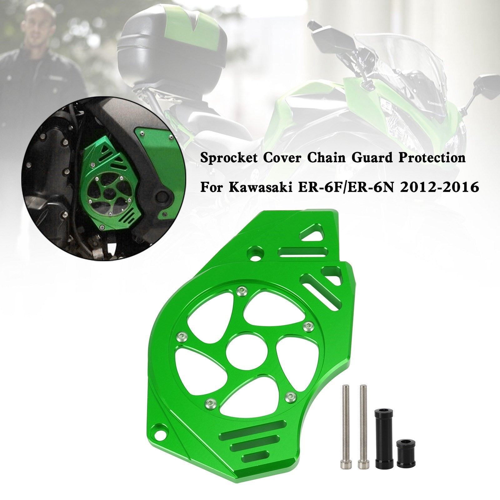 Kawasaki Ninja Vulcan 650 ER-6N Sprocket Cover Chain Guard Protection