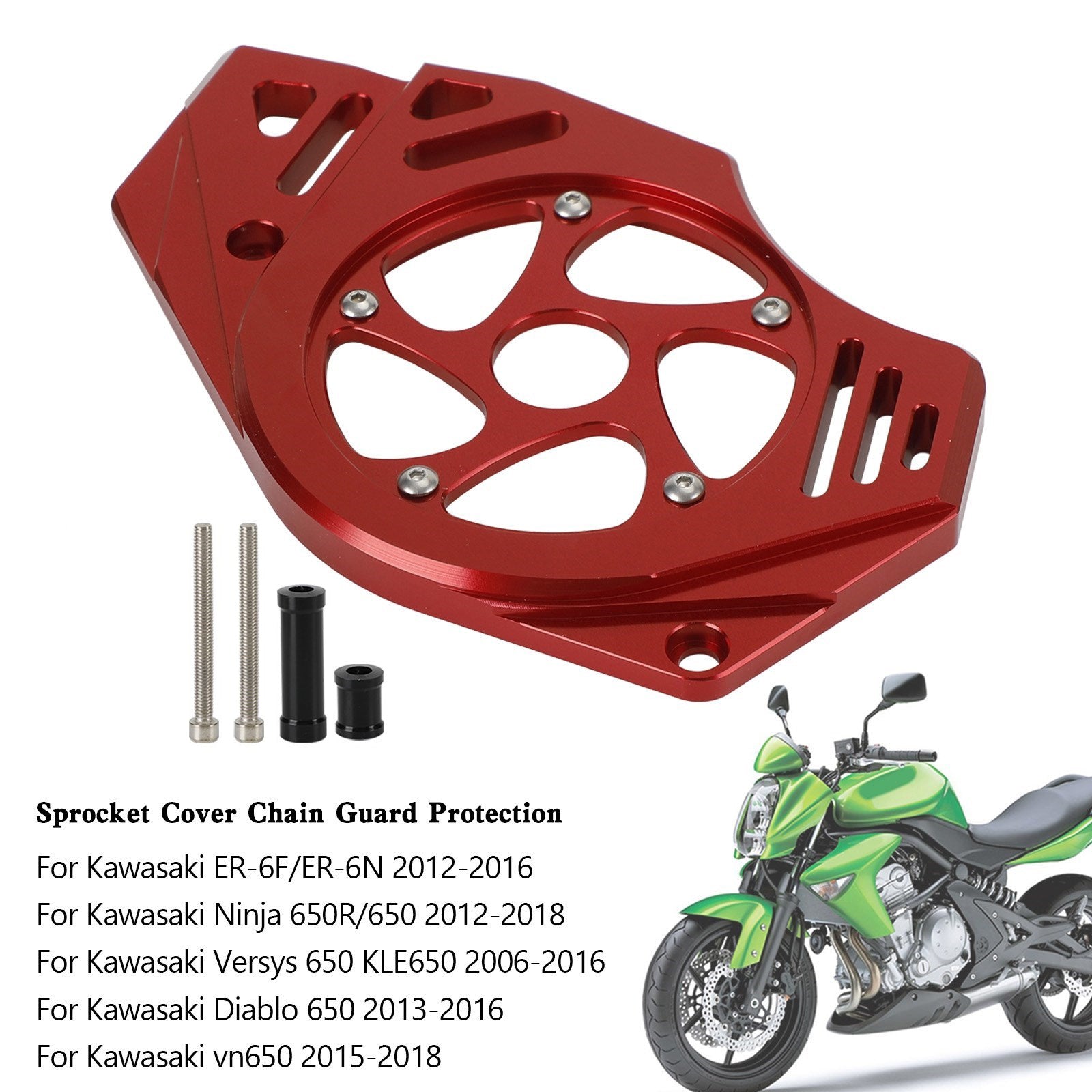 Kawasaki Ninja Vulcan 650 ER-6N Sprocket Cover Chain Guard Protection