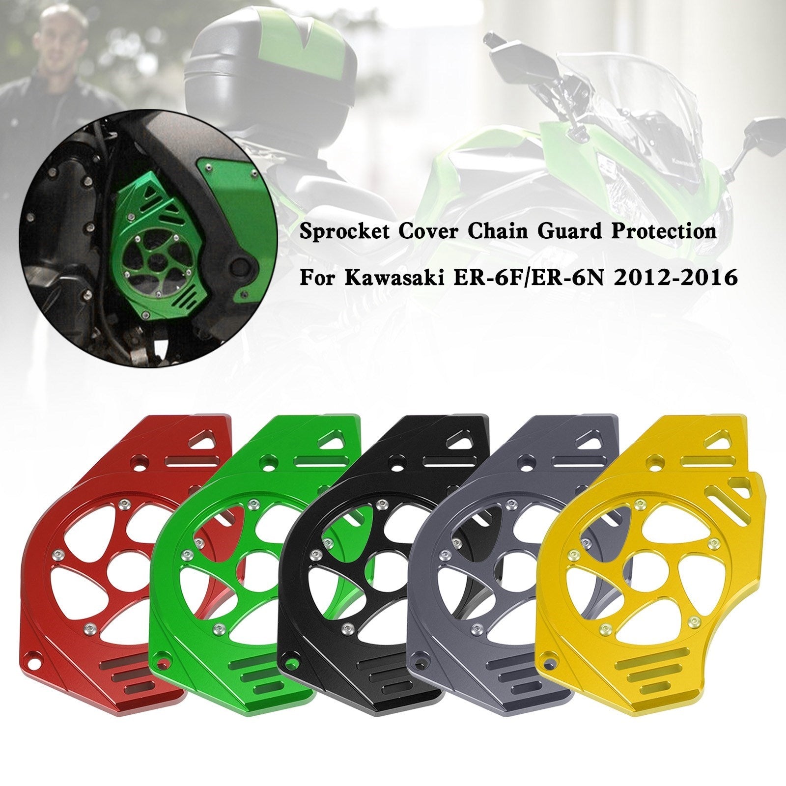 Kawasaki Ninja Vulcan 650 ER-6N Sprocket Cover Chain Guard Protection