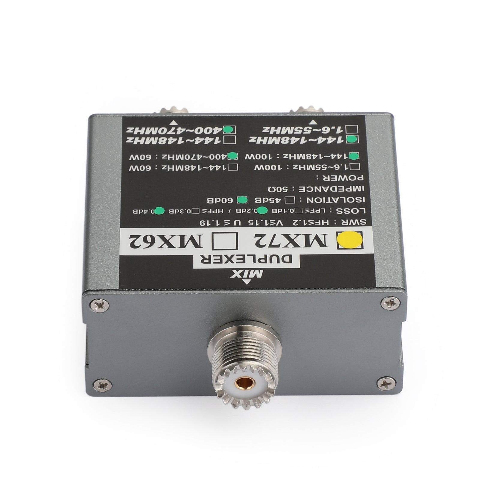 MX72 HAM Antenna Combiner VHF/UHF Multi-Frequency Transit Station Duplexer