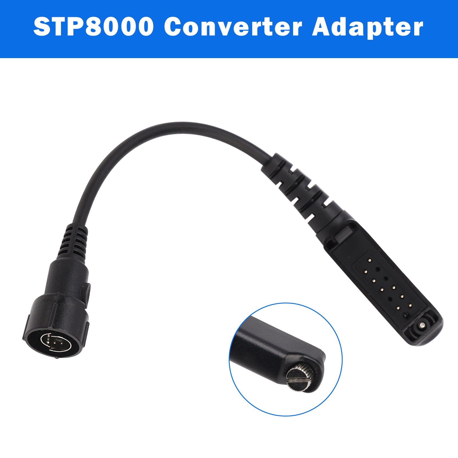 STP8000 Replaceable Aviation Plug Converter Cable for Sepura STP8030 STP8035
