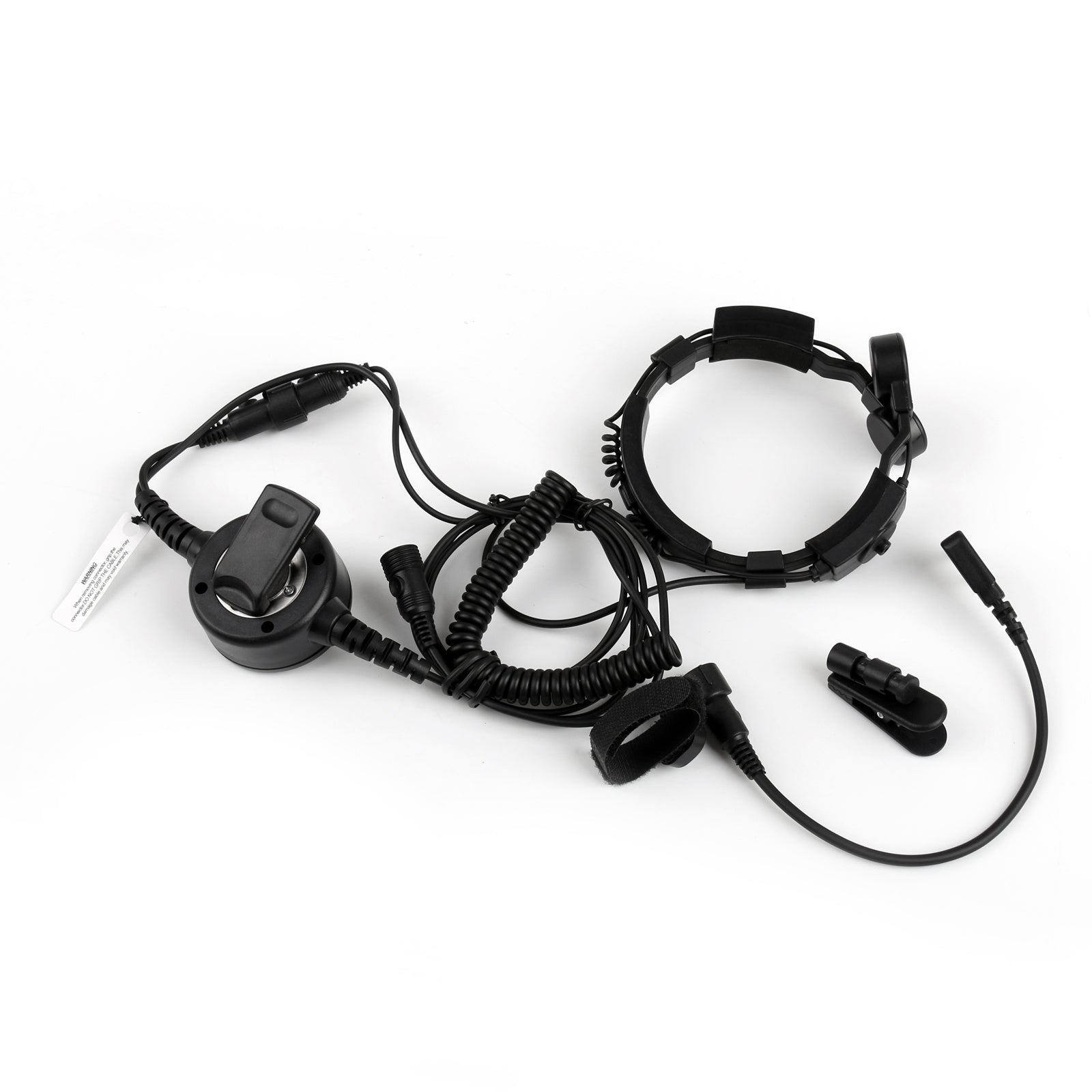 1x Waterdichte Tactische Zware Keelmicrofoon Headset PTT Voor KENWOOD BF-UV5R