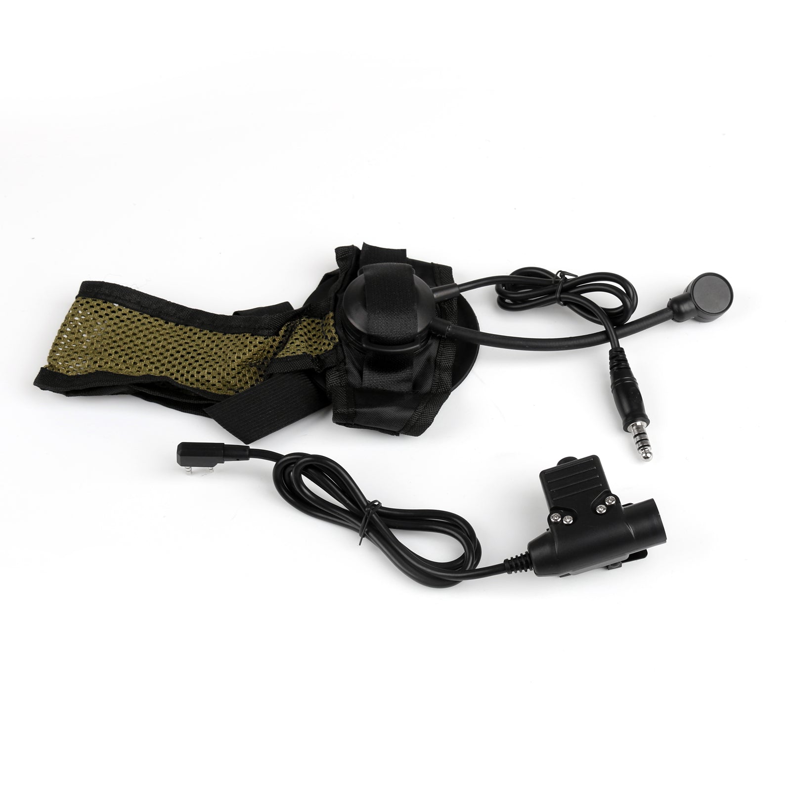 1x HD-02 Z-Tactical Bowman Elite II-headset U94 PTT voor Kenwood BaoFeng-radio