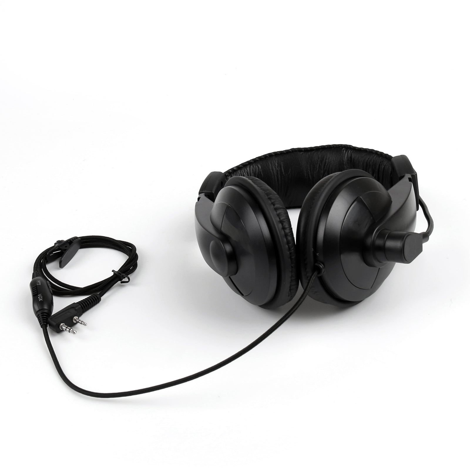 Zware overhead headset-microfoon PTT voor Kenwood Puxing Baofeng-radio