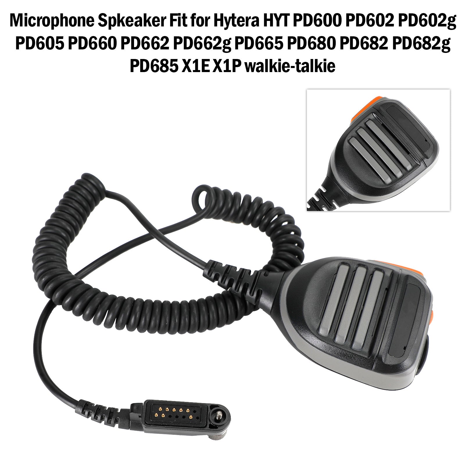 X1E-SM10 microfoonluidspreker voor Hytera PD660 PD662 PD665 PD680 PD682 PD685 X1P