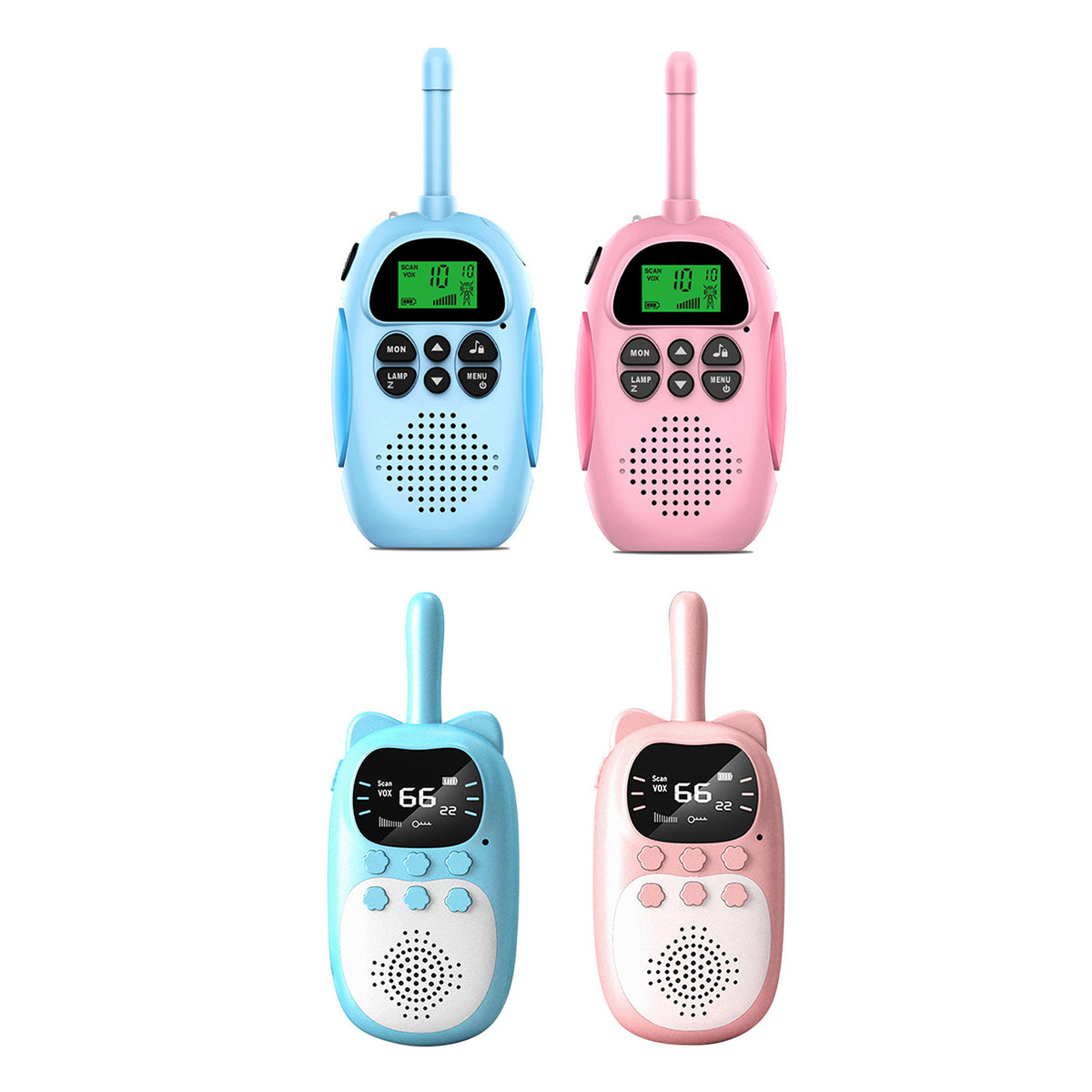 2 Pack Kids Walkie Talkies 22 Channel 2 Way Radio 3 KM Range Handheld Original
