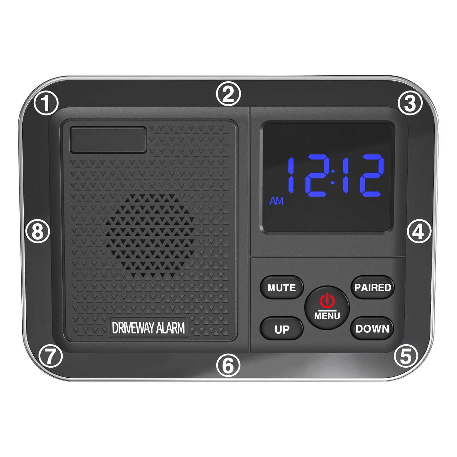 800 m op zonne-energie buiten infrarood aangedreven opritalarm anti-diefstal inductie draadloos