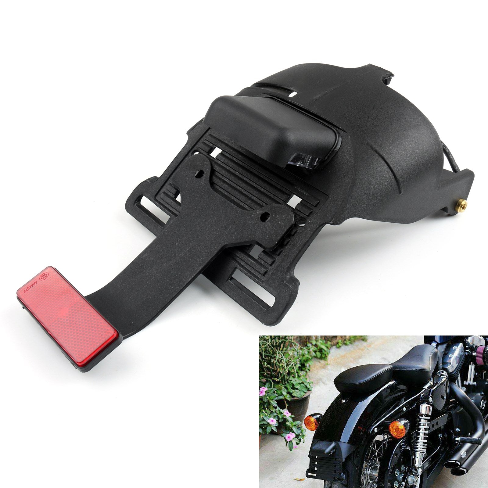 2004-2014 Sportster XL 883 1200 48 Luz de freio da placa de montagem Fender Mount