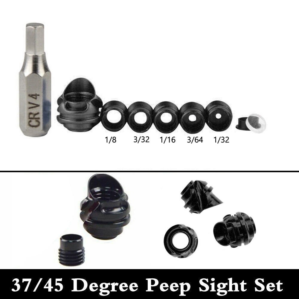 Peep Lens Inner 37/45 Core Housing Bow Sight Clarifier Kit Compound Degree