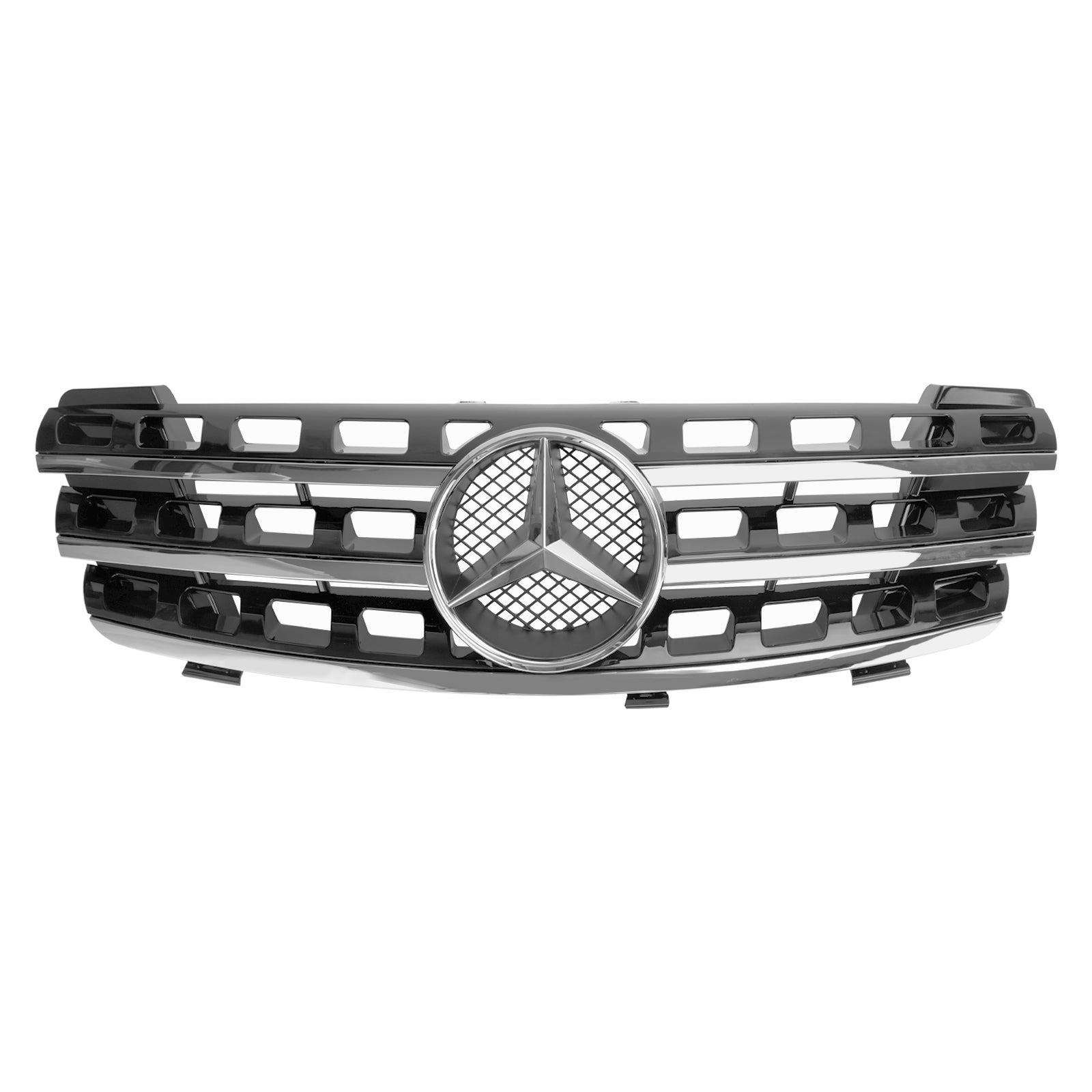 2005-2008 Mercedes ML-Class W164 Front Bumper Grille Grill Chrome/Black