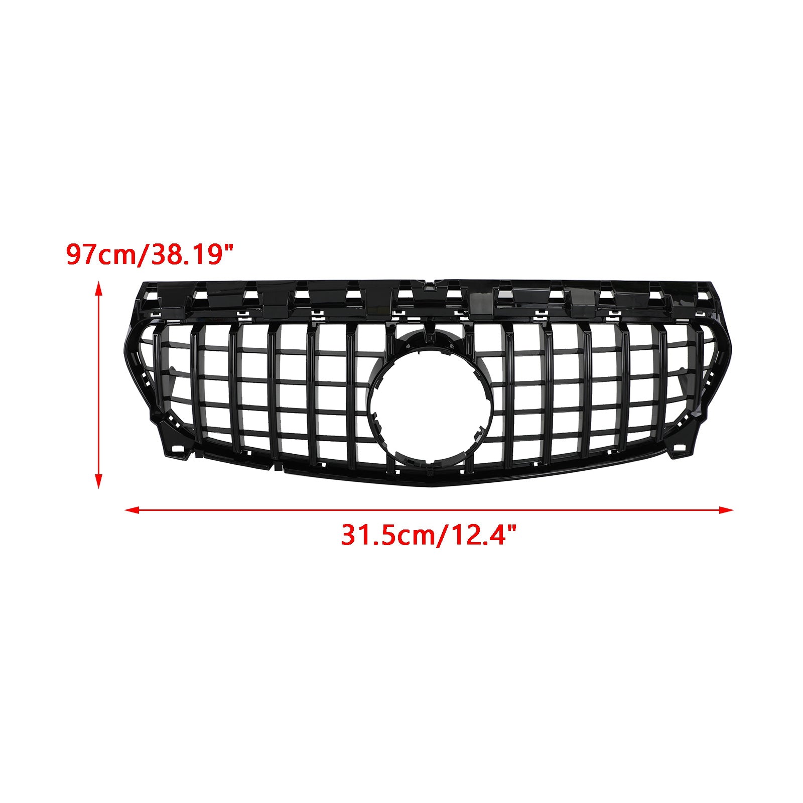 W117 Calandre de pare-chocs avant style GT-R pour Mercedes-Benz CLA250 (2013-2019)