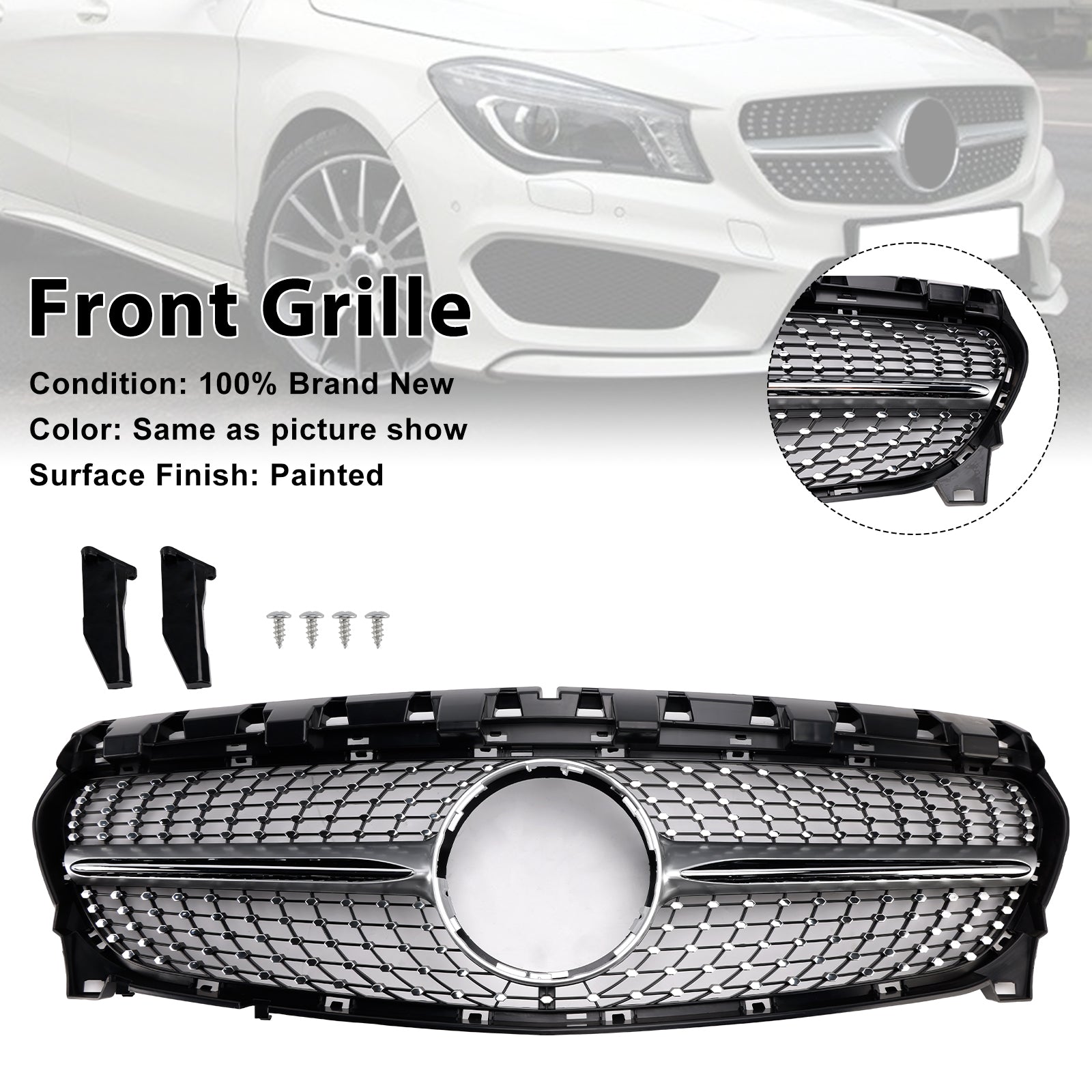 Mercedes-Benz triedy CLA, roky 2013 – 2019 W117 Predná maska ​​CLA250 Diamond