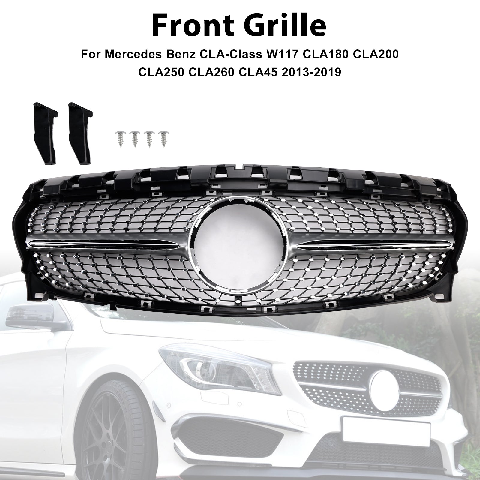 Mercedes-Benz triedy CLA, roky 2013 – 2019 W117 Predná maska ​​CLA250 Diamond