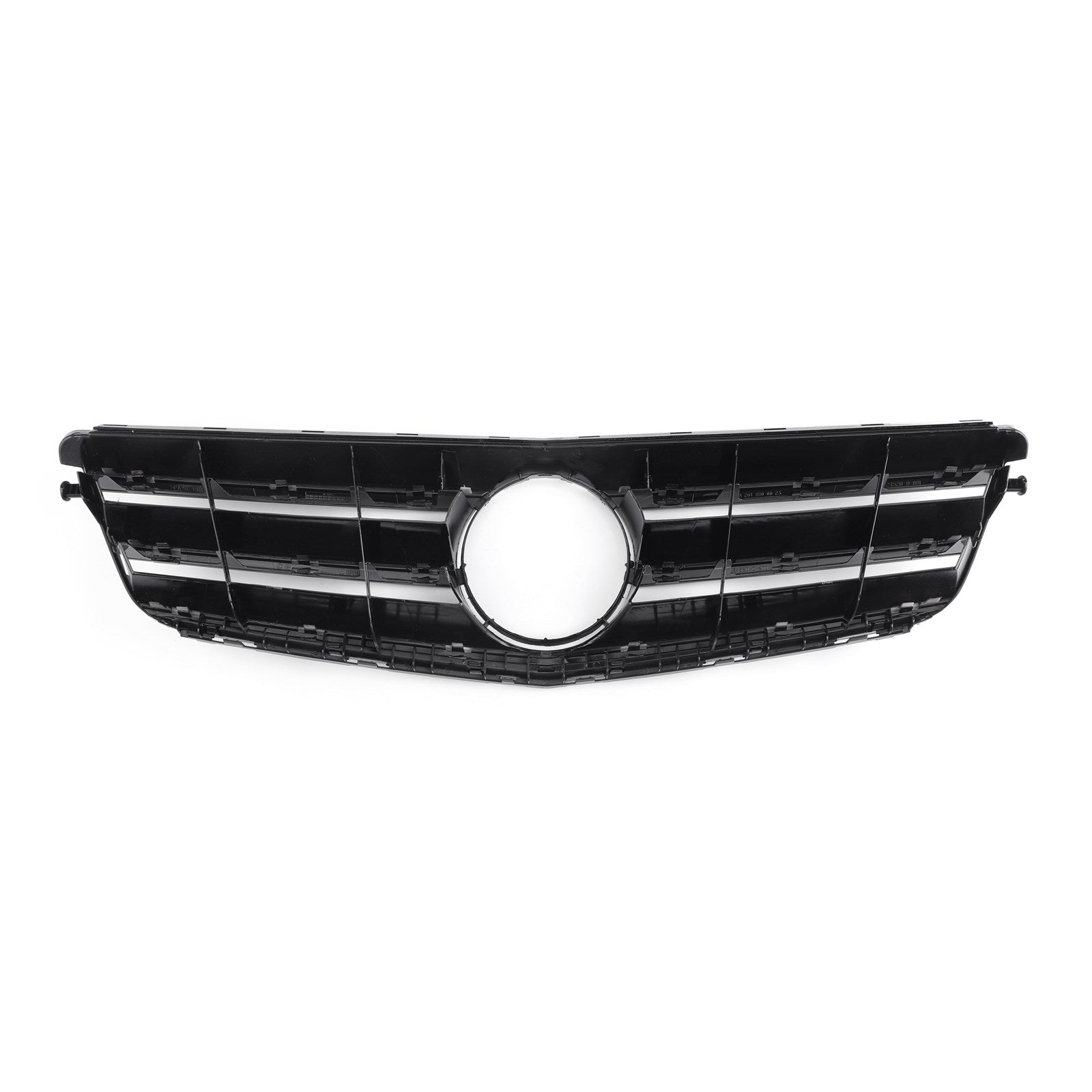 Clase C W204 Parrilla delantera cromada negra LED para Mercedes Benz C300 C350 2008-2014