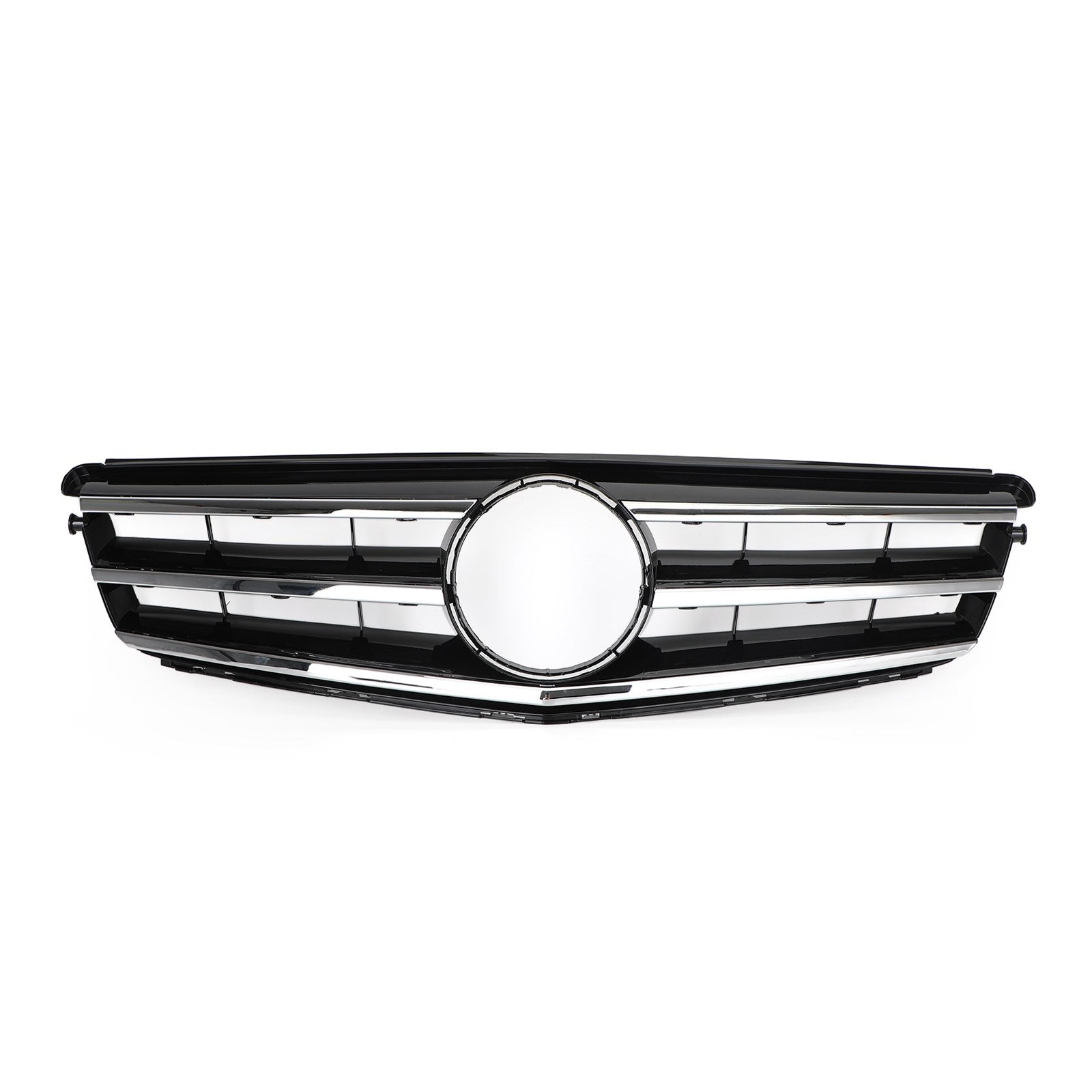 C Class W204 C300 C350 Mercedes Benz 2008-2014 LED Black Chrome Front Grill Grille