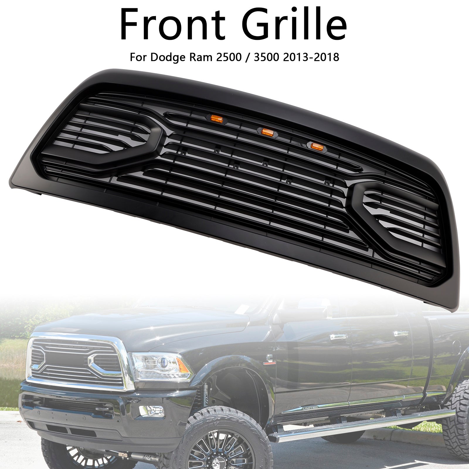 2013-2018 Dodge Ram 2500/3500 Laramie Limited Big-Horn Front Bumper Grille