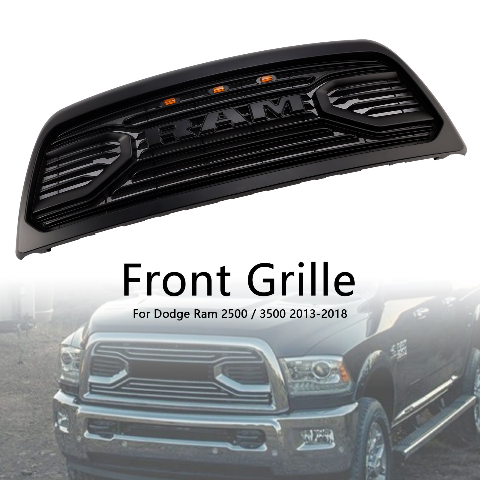2013-2018 Dodge Ram 2500/3500 Laramie Limited Big-Horn Front Bumper Grille