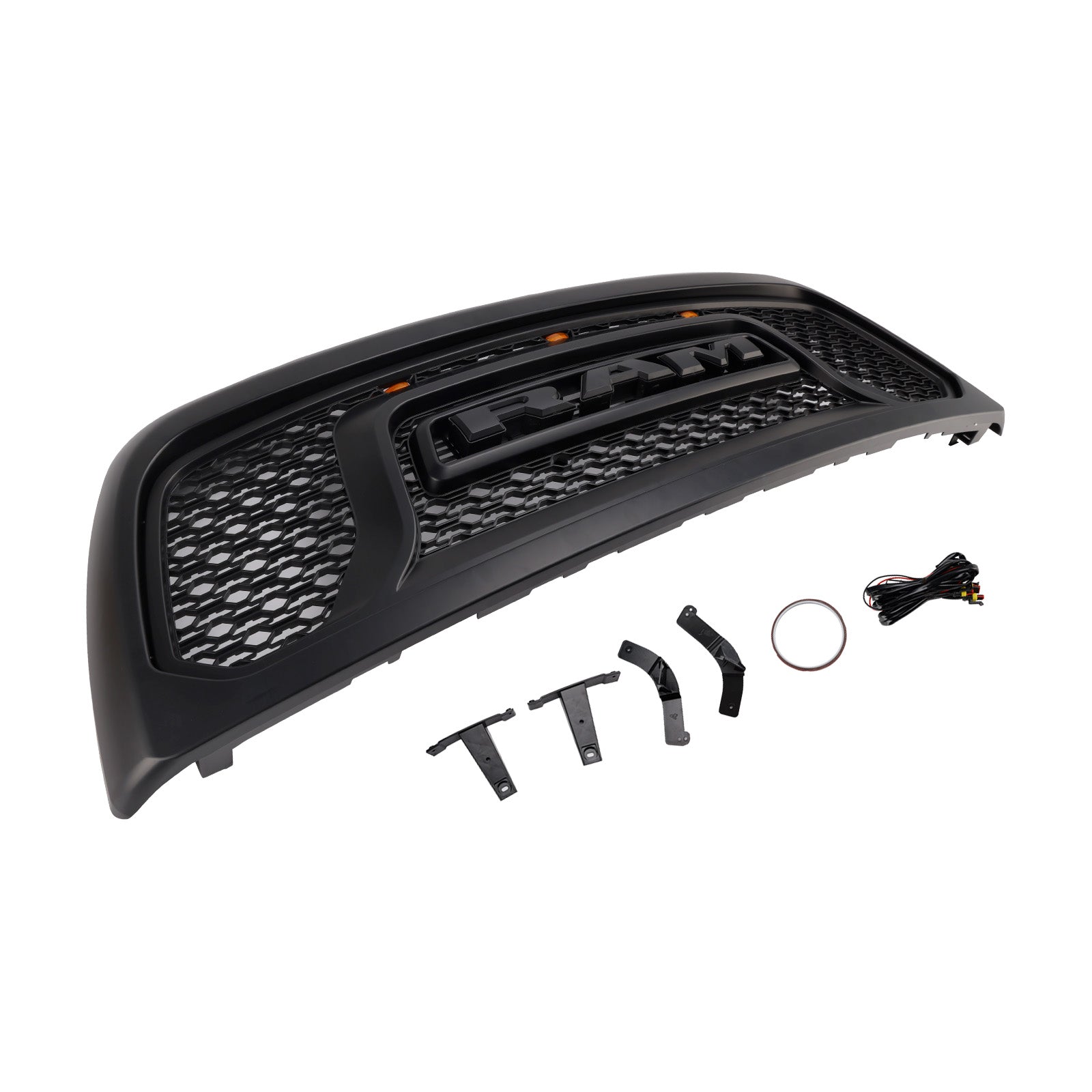 2010-2018 Dodge Ram 2500/3500 Laramie Limited W/ Led Light Front Bumper Grille