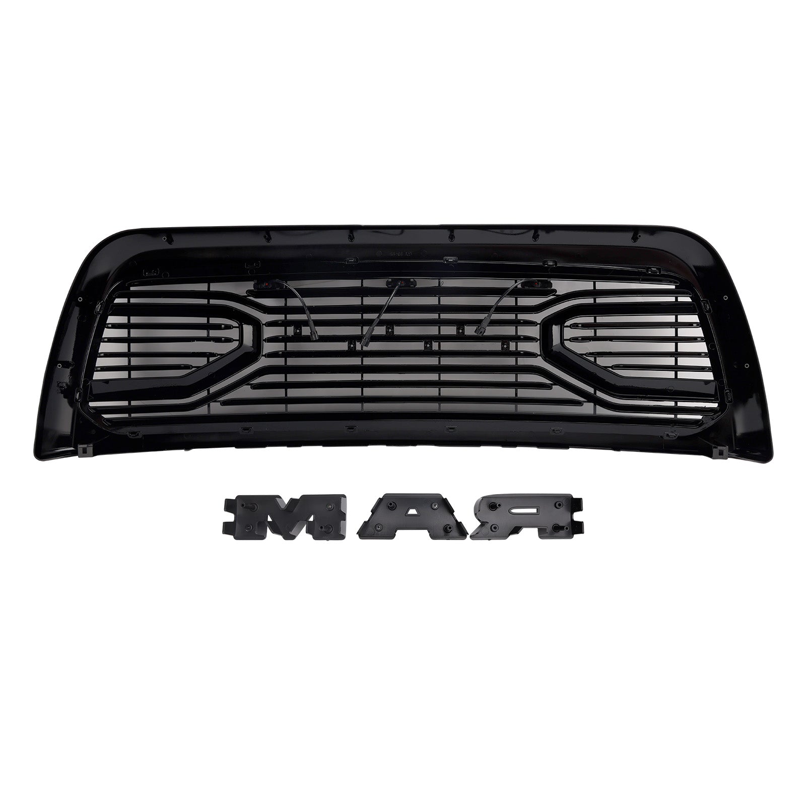 2010-2018 Dodge Ram 2500/3500 Laramie W/ Led Light Black Front Bumper Grille
