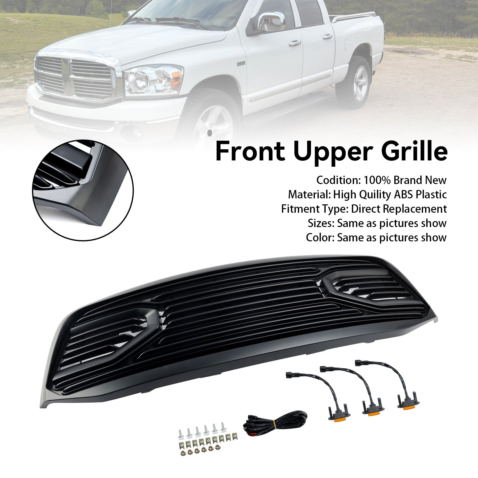 2006-2009 Dodge Ram 3500 Front Bumper Grill Grille