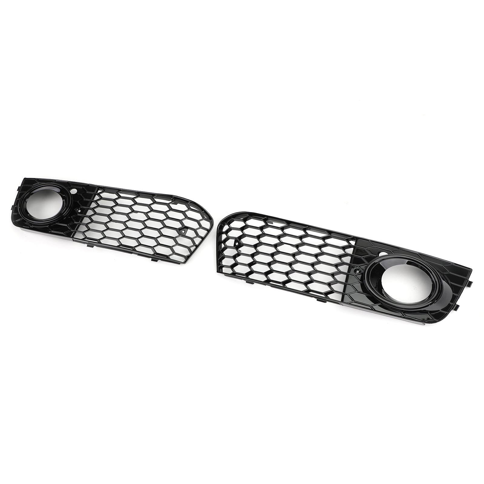 Paar Honingraat Mesh Mistlamp Open Vent Grill Intake voor Au-di A4 B8 2009-2012