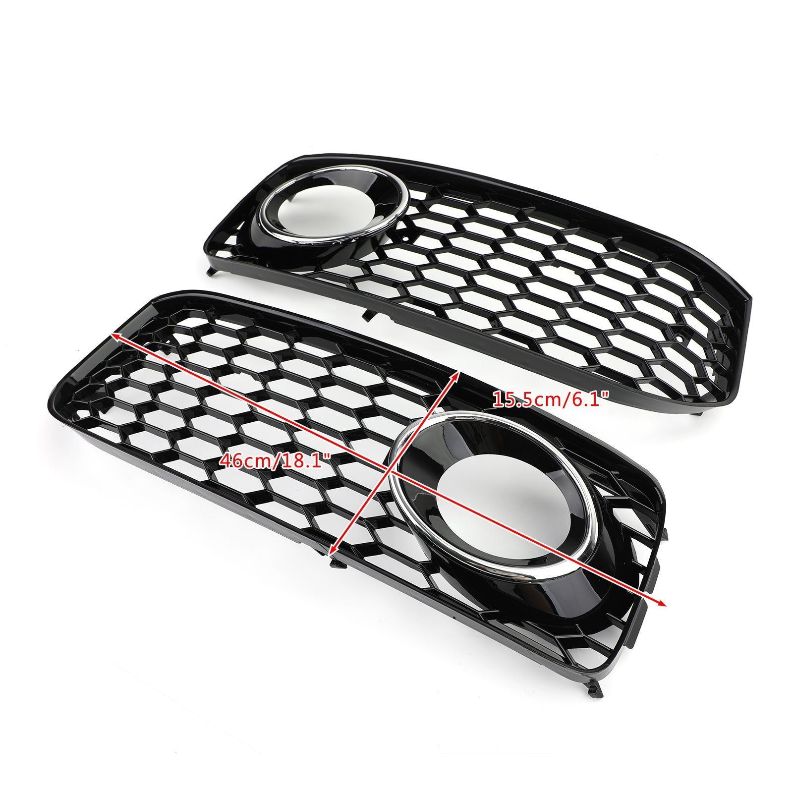 2008-2012 Audi S5 B8 RS5 Fog Light Grill Grille With Trim Generic