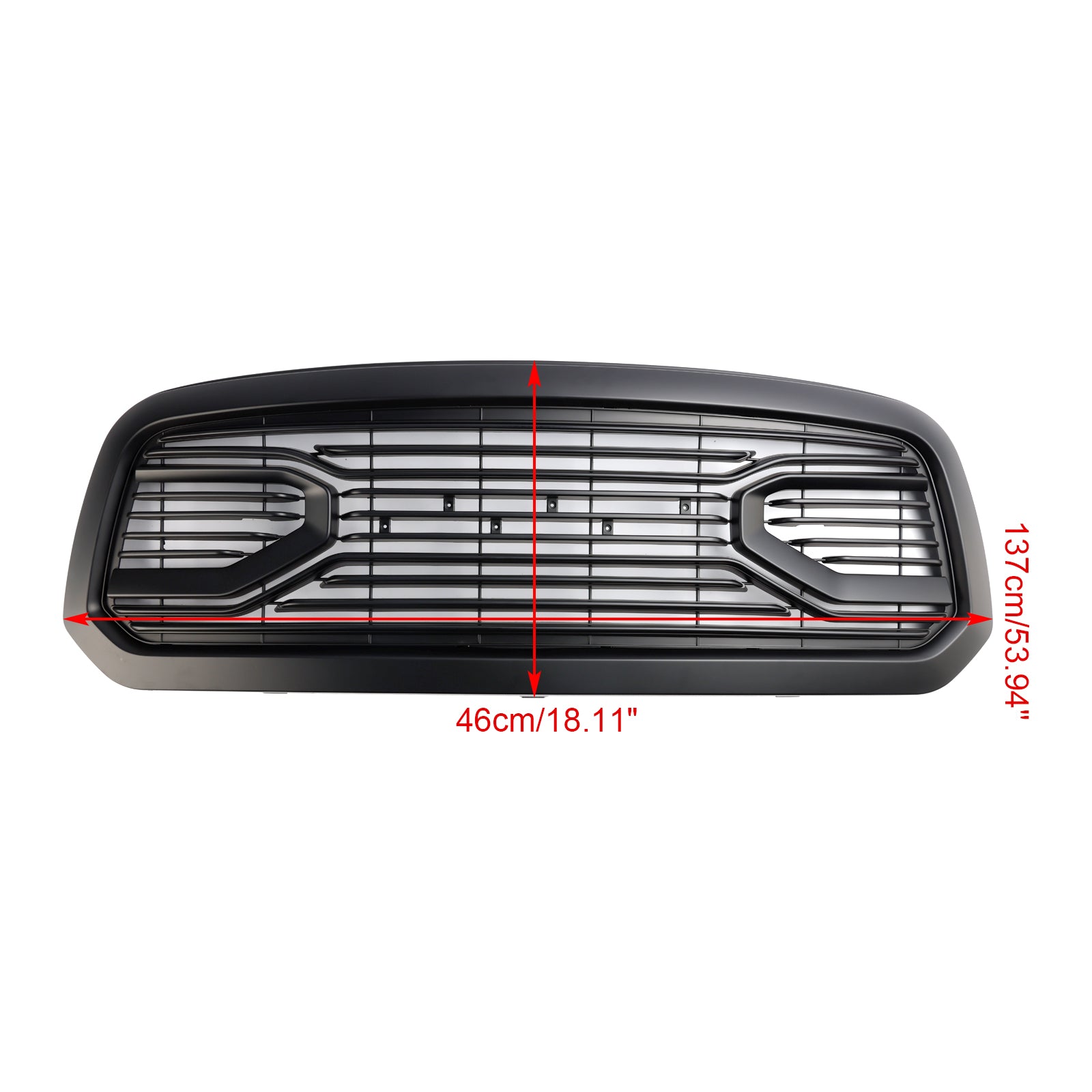 2013-2018 Dodge Ram 1500 Black Big Horn Style Style Grile Grill Grill