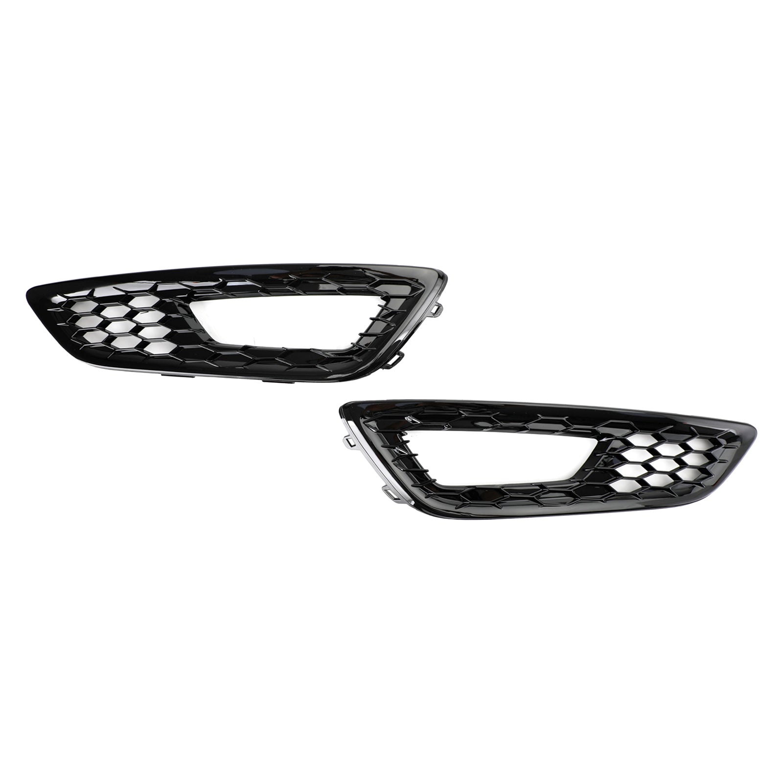 Pair Front Bumper Fog Light Lamp Cover Bezel Grill fit Ford Focus 2015-2017