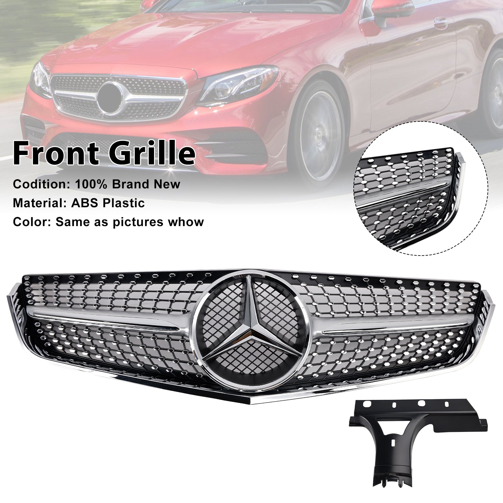 Mercedes E-Klasse 2009-2013 W207 C207 Voorbumper Grille Coupé