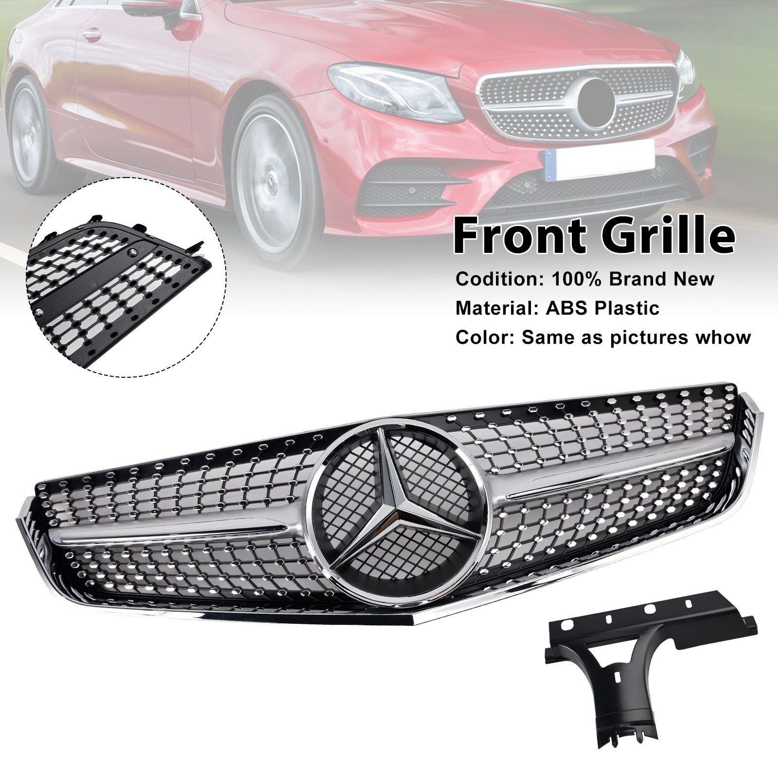 Mercedes E-Klasse 2009-2013 W207 C207 Voorbumper Grille Coupé