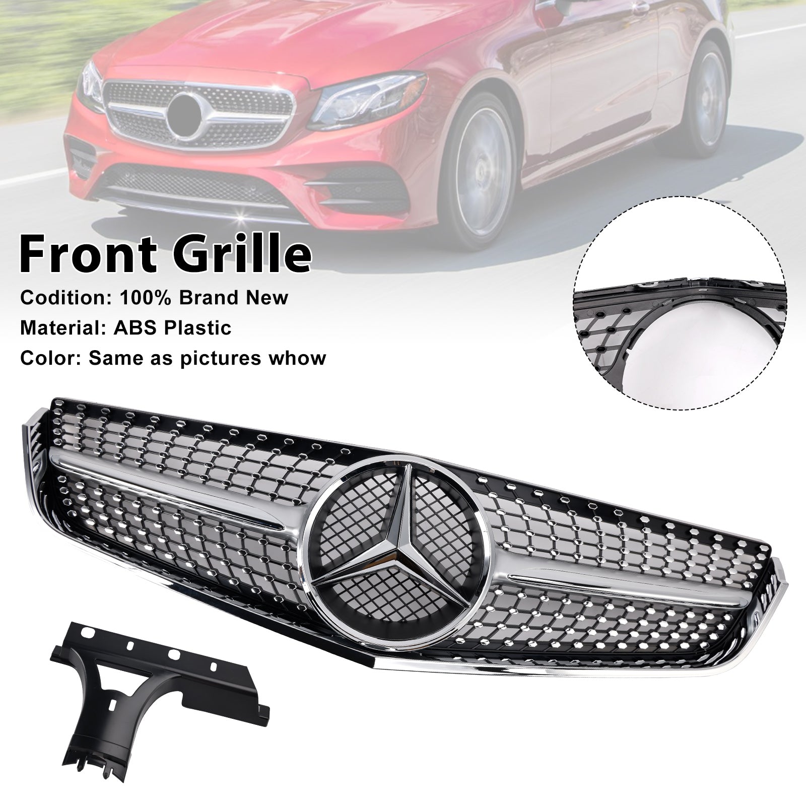 Mercedes E-Klasse 2009-2013 W207 C207 Voorbumper Grille Coupé