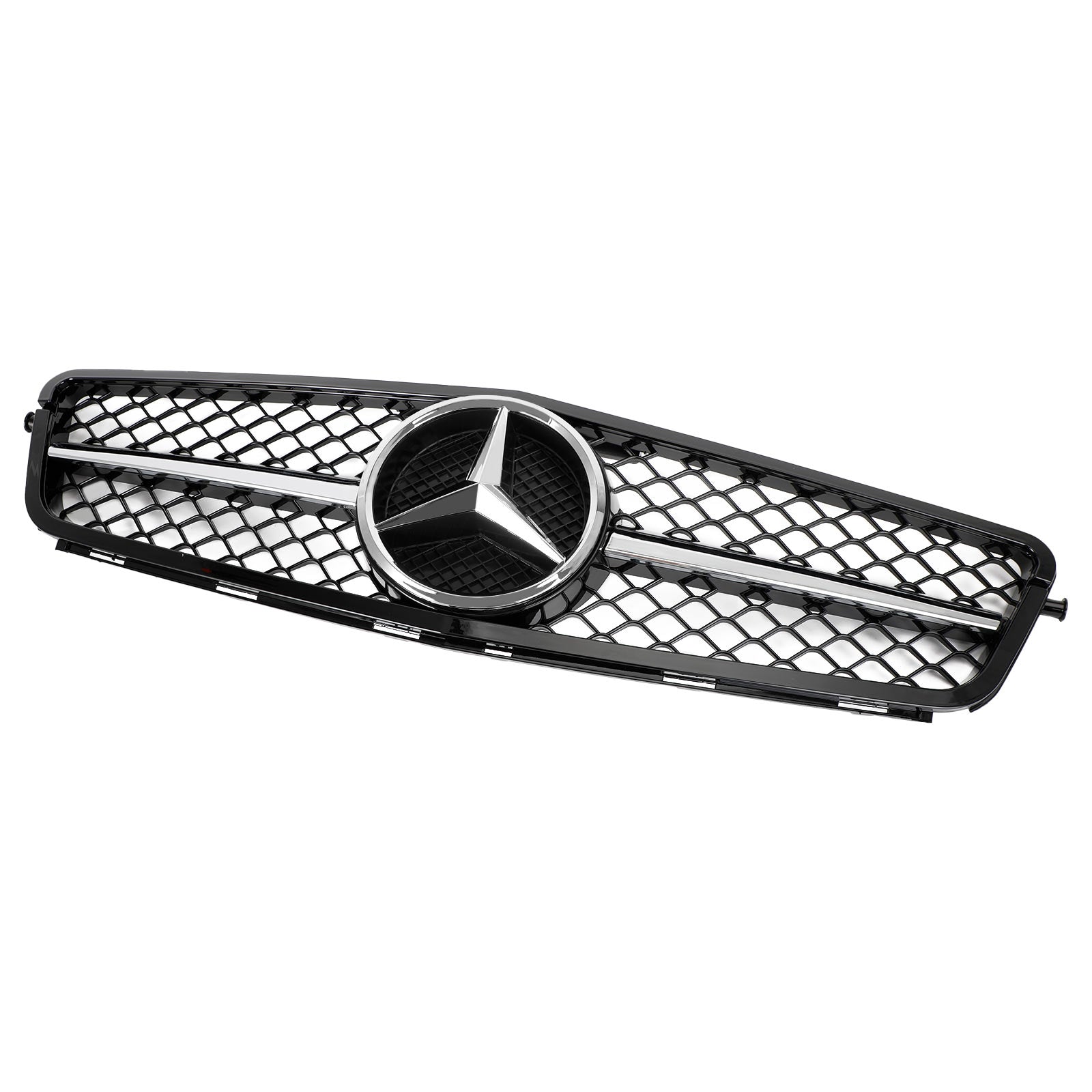 2008-2014W204 Grille de pare-chocs avant générique en ABS noir brillant pour BENZ Classe C