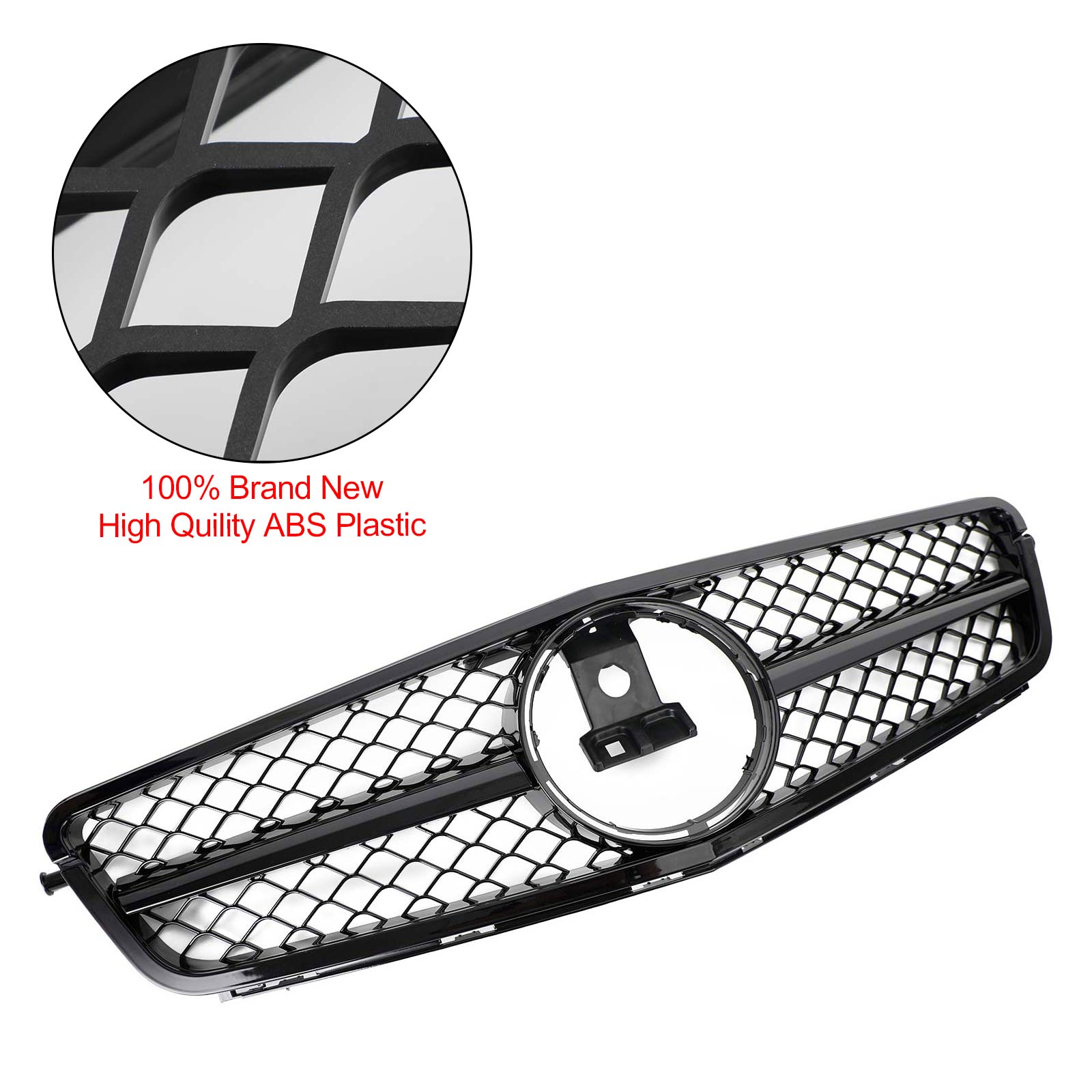 Benz Classe C 2008-2014 W204 Grille de pare-chocs avant C300 C350 avec LED AMG