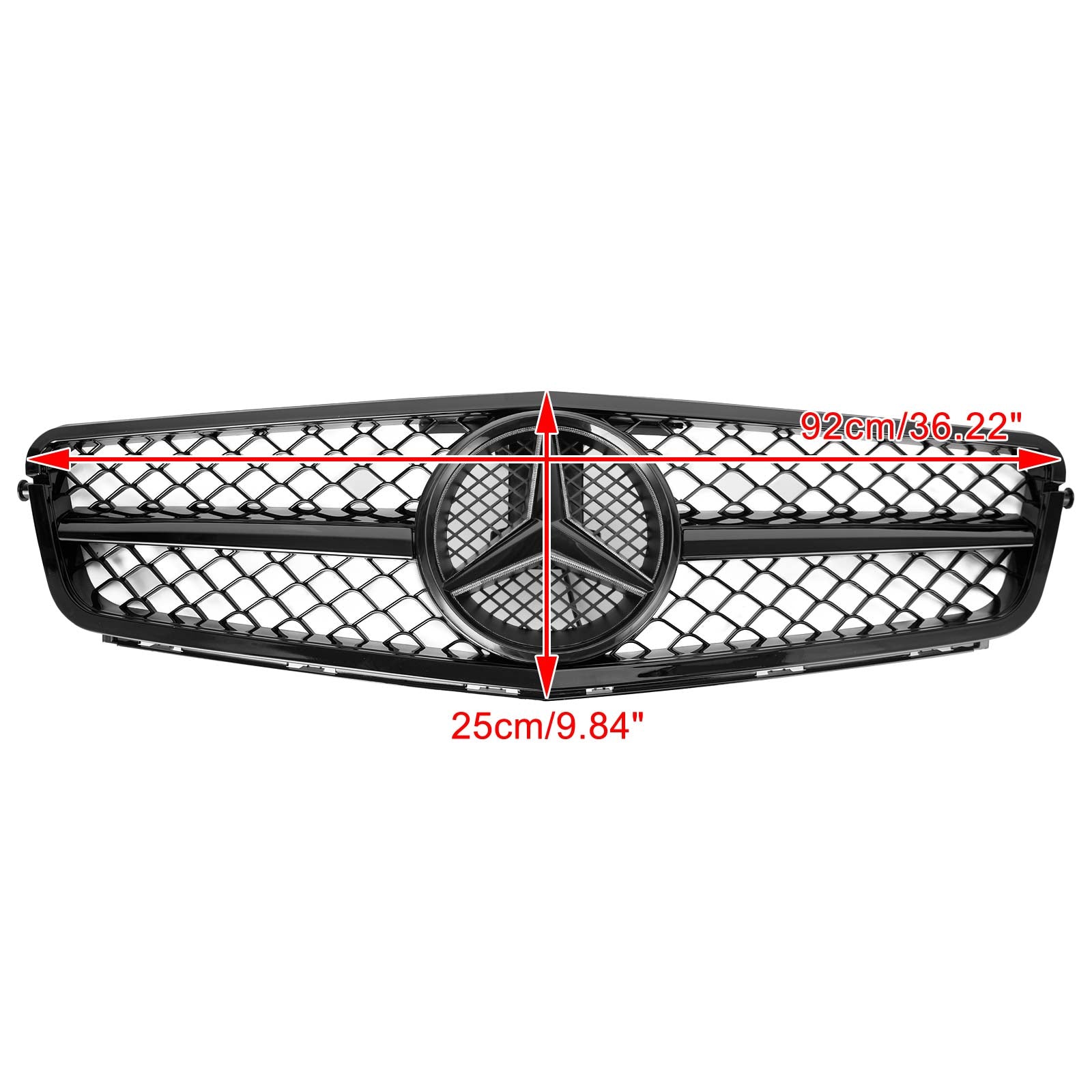 Classe C Benz 2008-2014W204 Grille de pare-chocs avant C300 C350 avec LED AMG