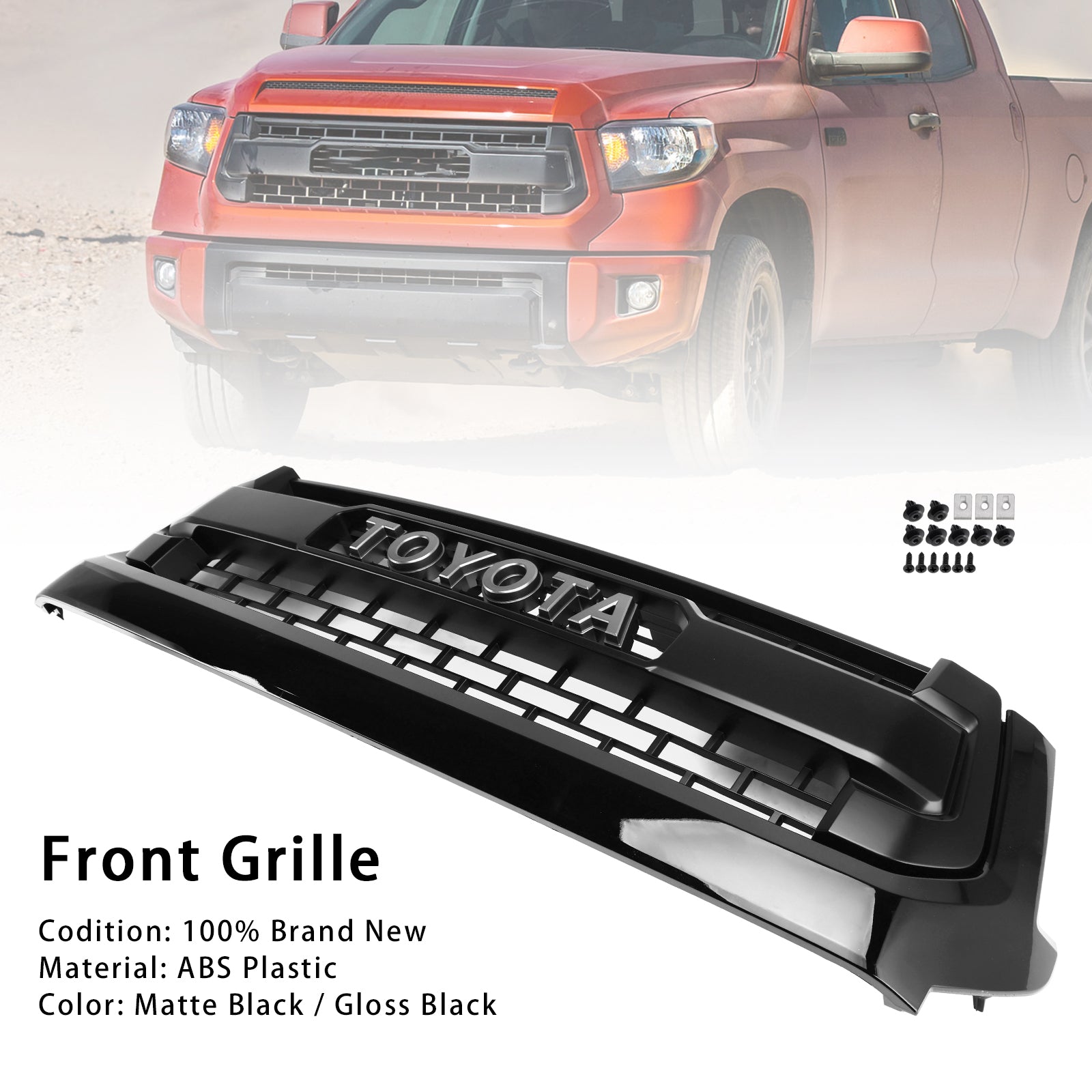 2014-2018 Toyota Tundra TRD PRO Black Honeycomb Front Grill Grille