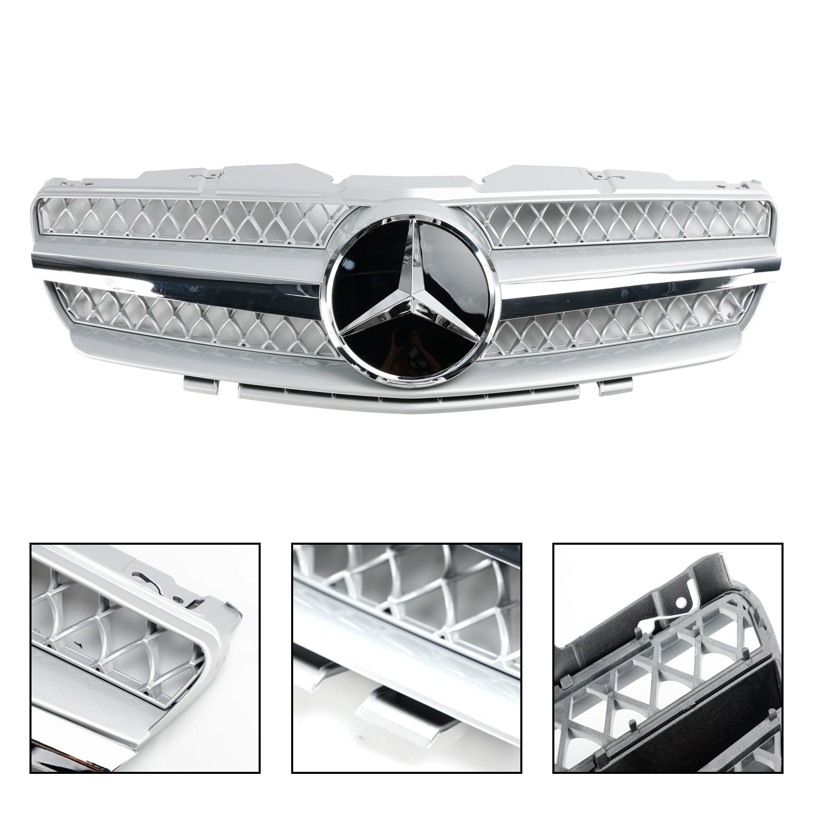 2003-2006 Mercedes R230 SL500 SL600 1 aleta parachoques delantero parrilla superior